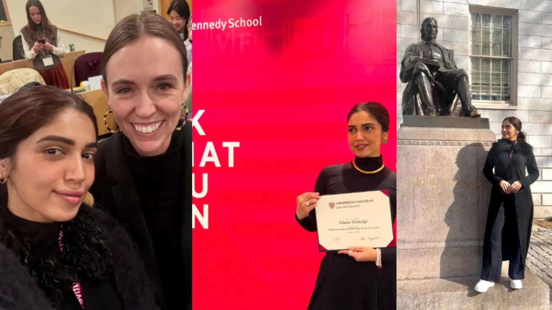Bhumi Pednekar at Harvard