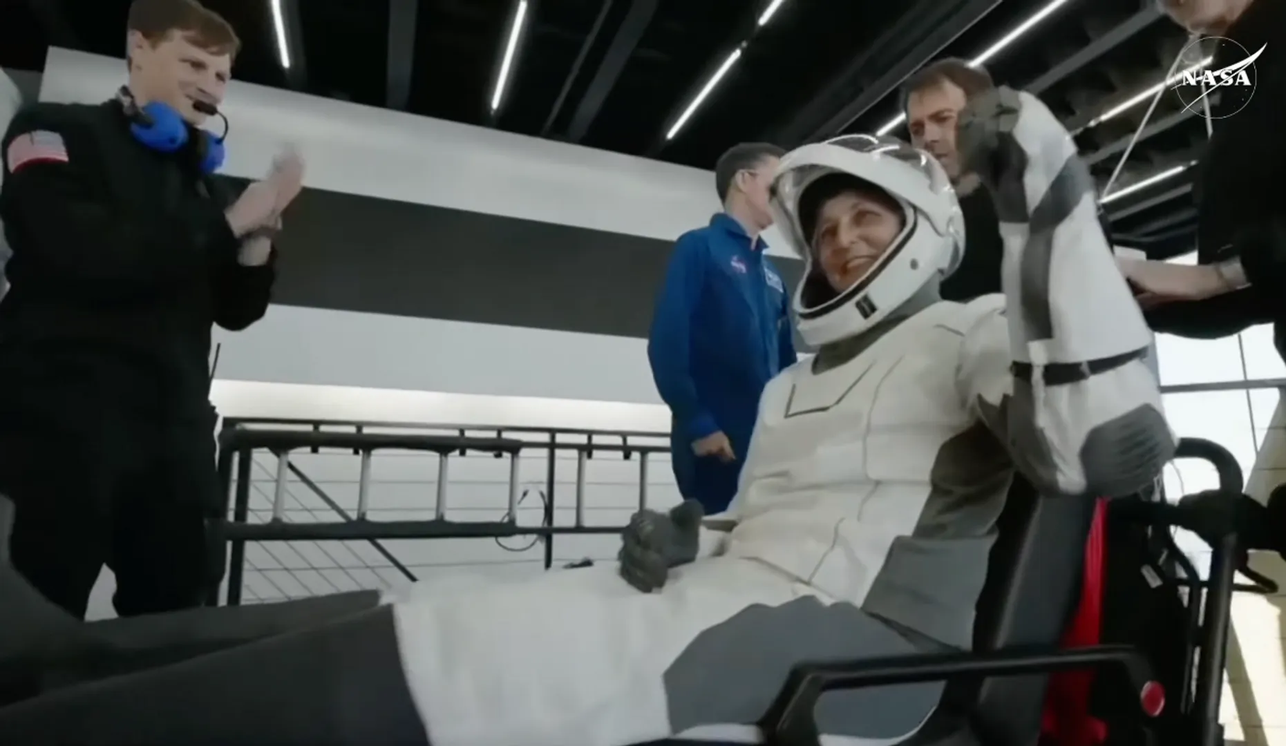NASA astronaut Sunita Williams returns to Earth after nine months in space.