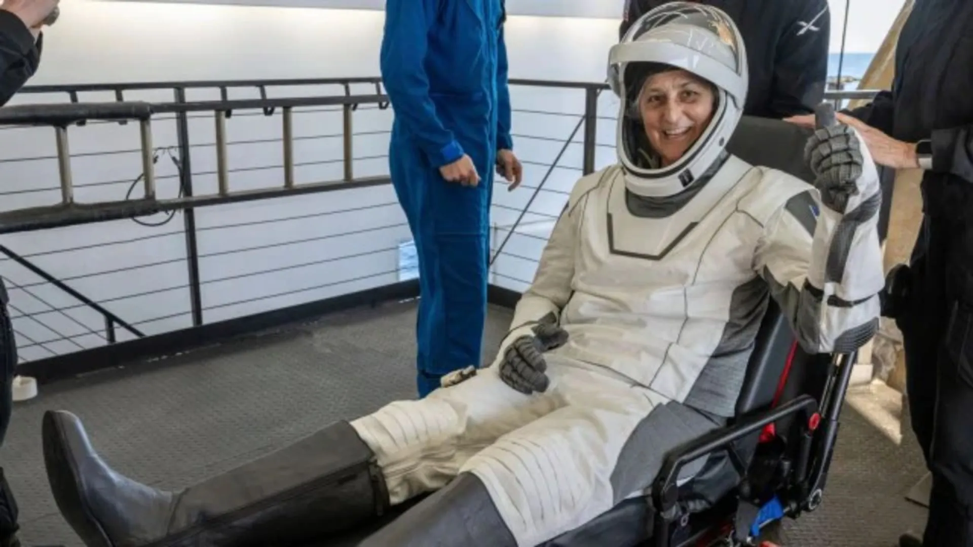 NASA astronaut Sunita Williams returns to Earth after nine months in space.