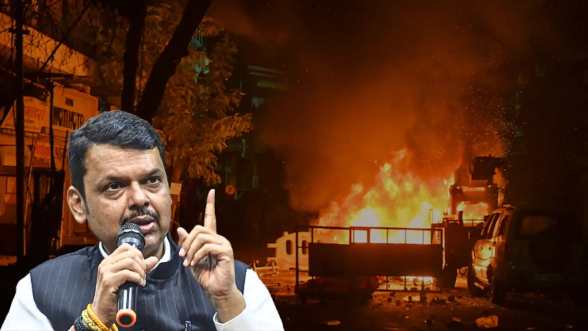 Maharashtra CM vows to recover cost of damage from rioters