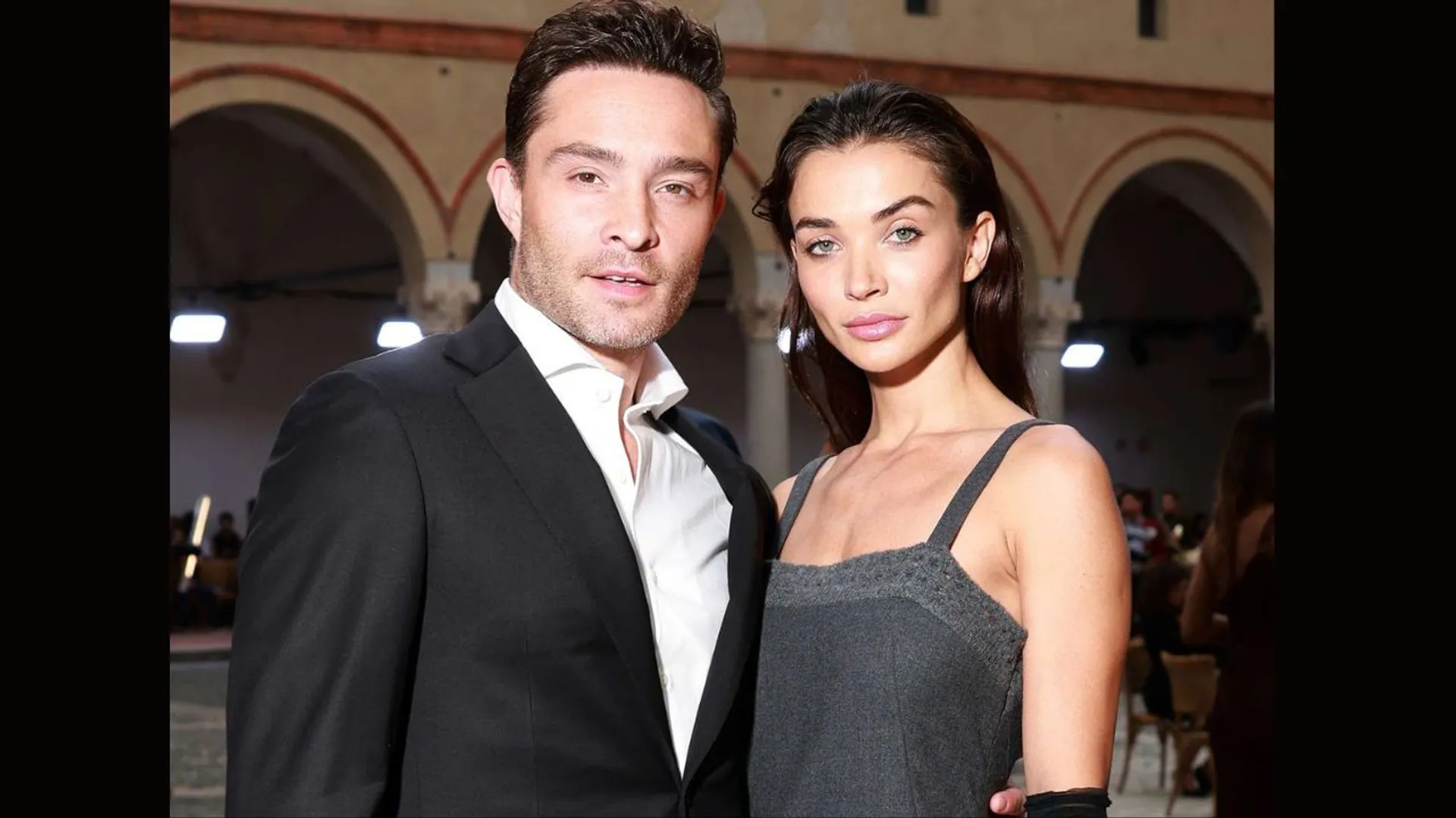 Ed Westwick and Amy Jackson