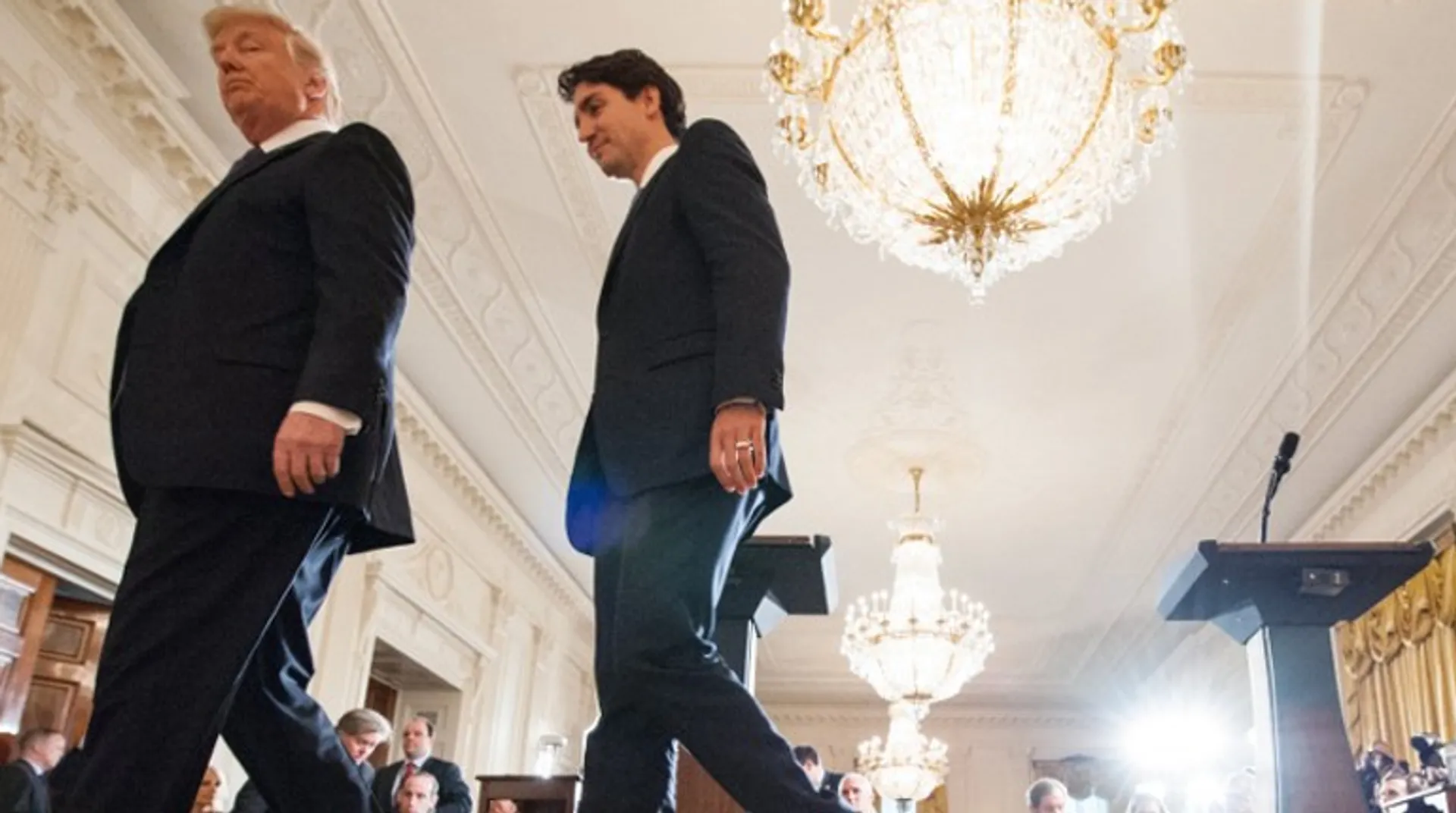 Trump tones down rhetoric but says will 'tweak' trade ties with Canada