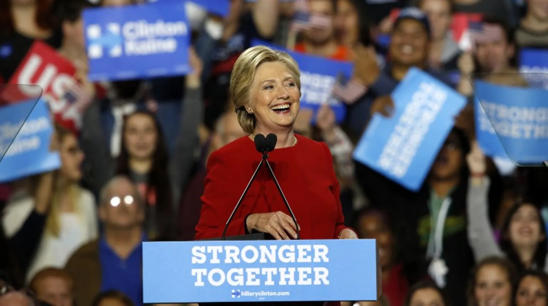 Clinton all-clear from FBI sends global stocks surging