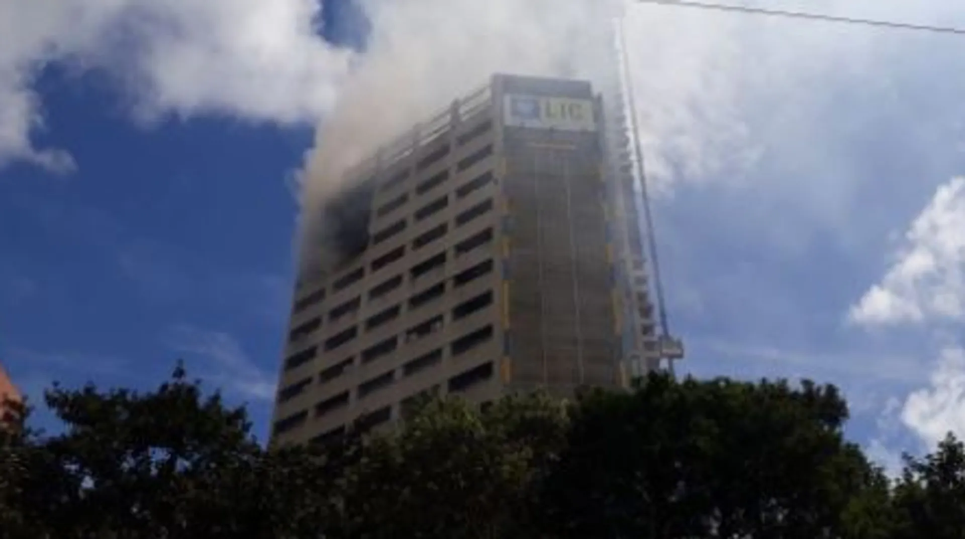 Watch: Fire at LIC building in Kolkata, no casualties