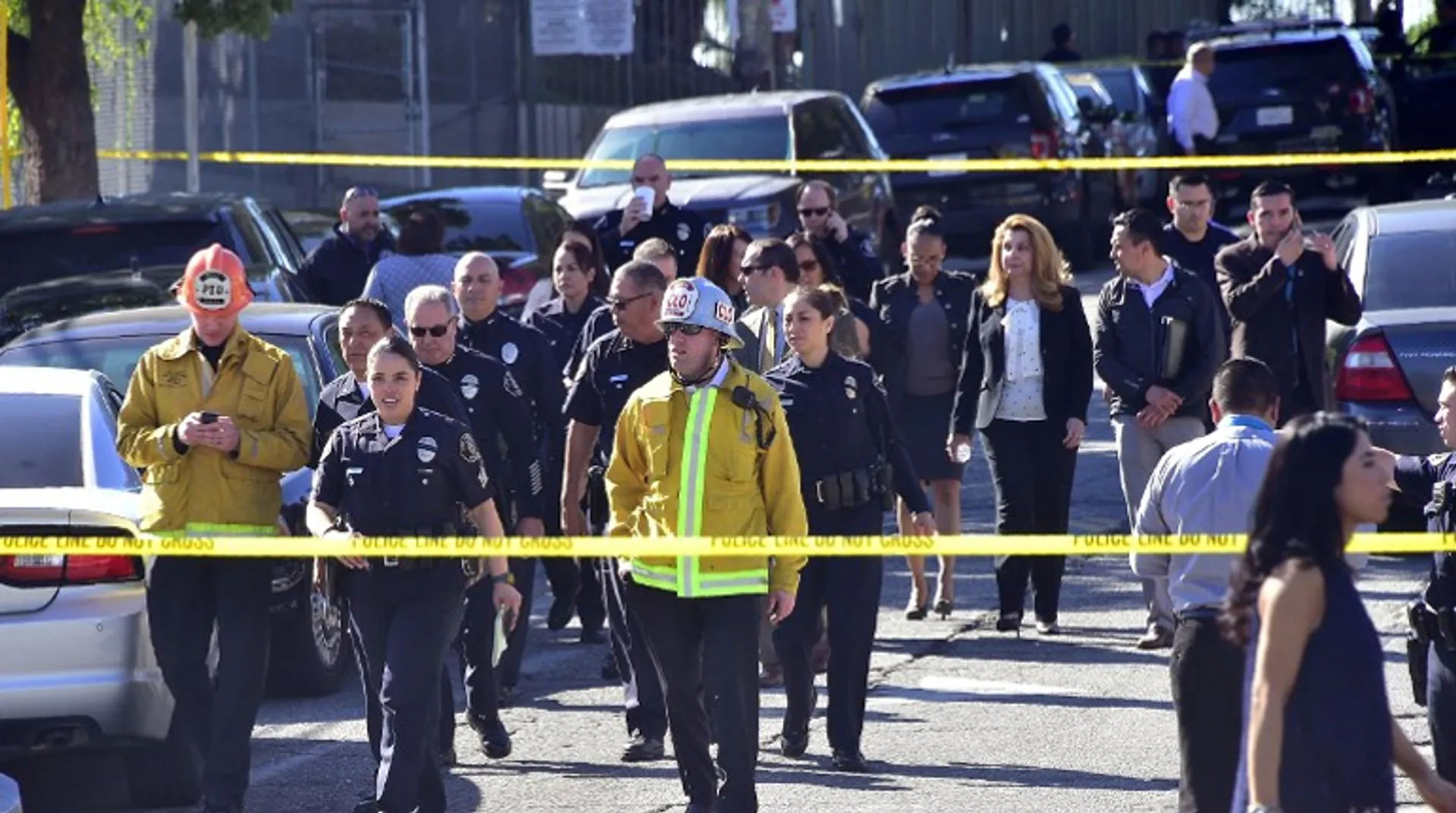 Protestors arrested in Los Angeles as anti-trans protest outside spa turns violent