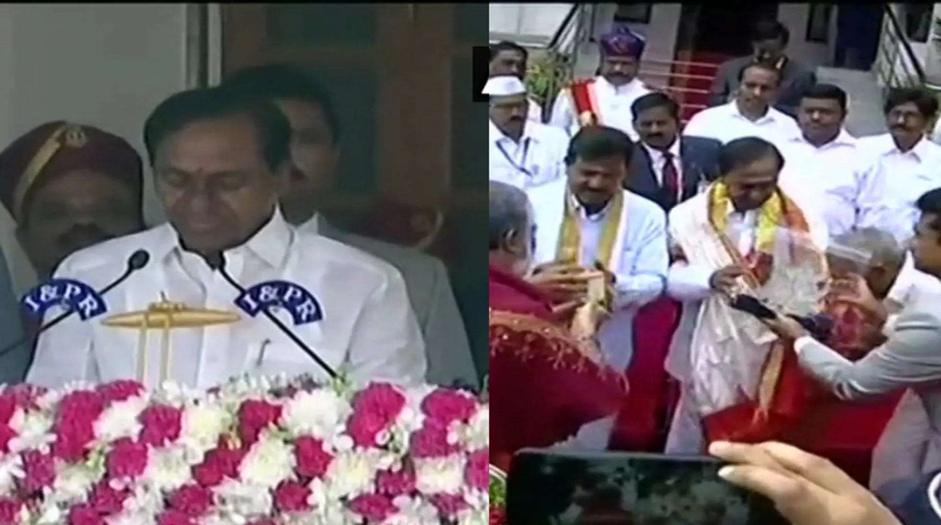 K Chandrasekhar Rao takes oath as the Chief Minister of Telangana