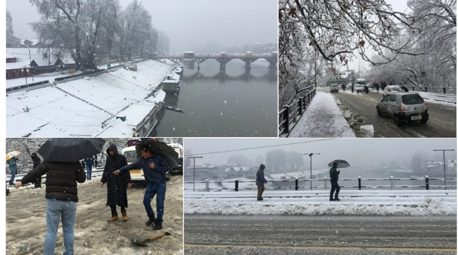 Kashmir covered in blanket of snow, flights suspended, main highway shut