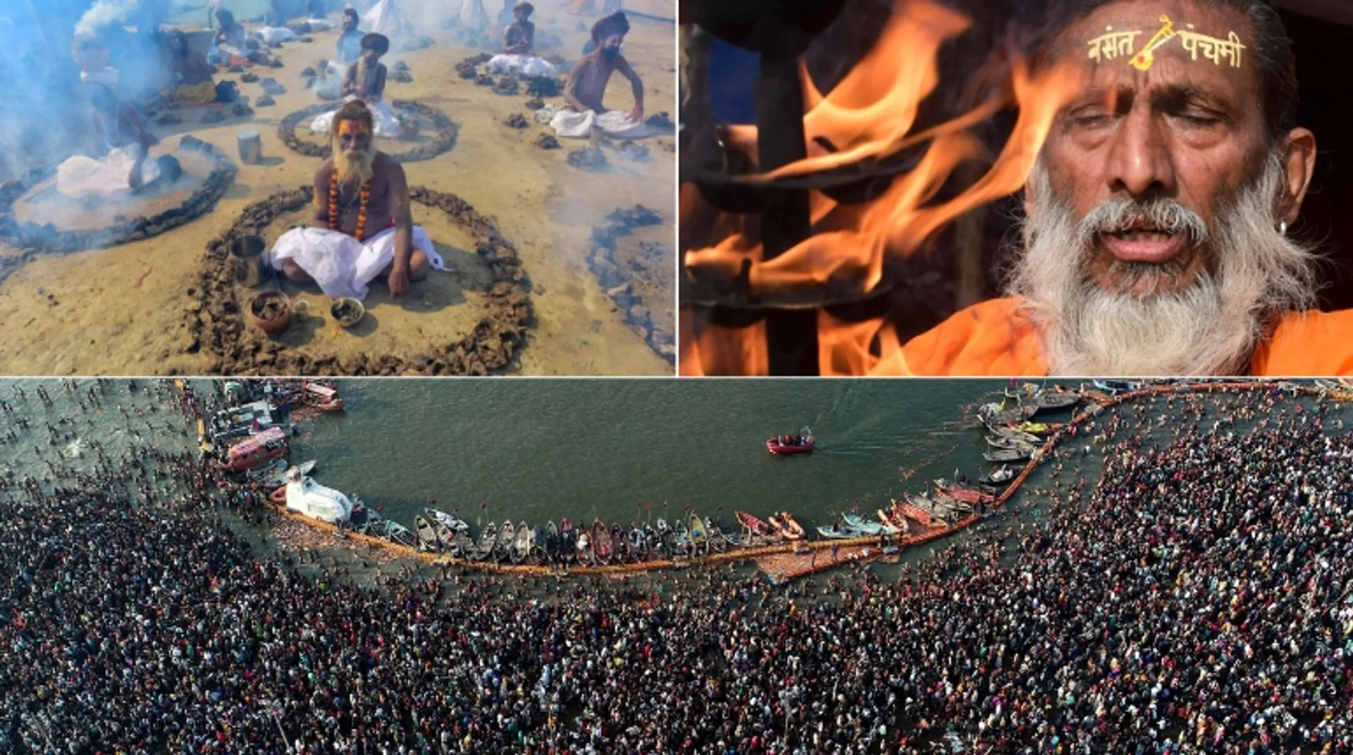 Magnificent display of devotion at Kumbh Mela as country celebrates Basant Panchami