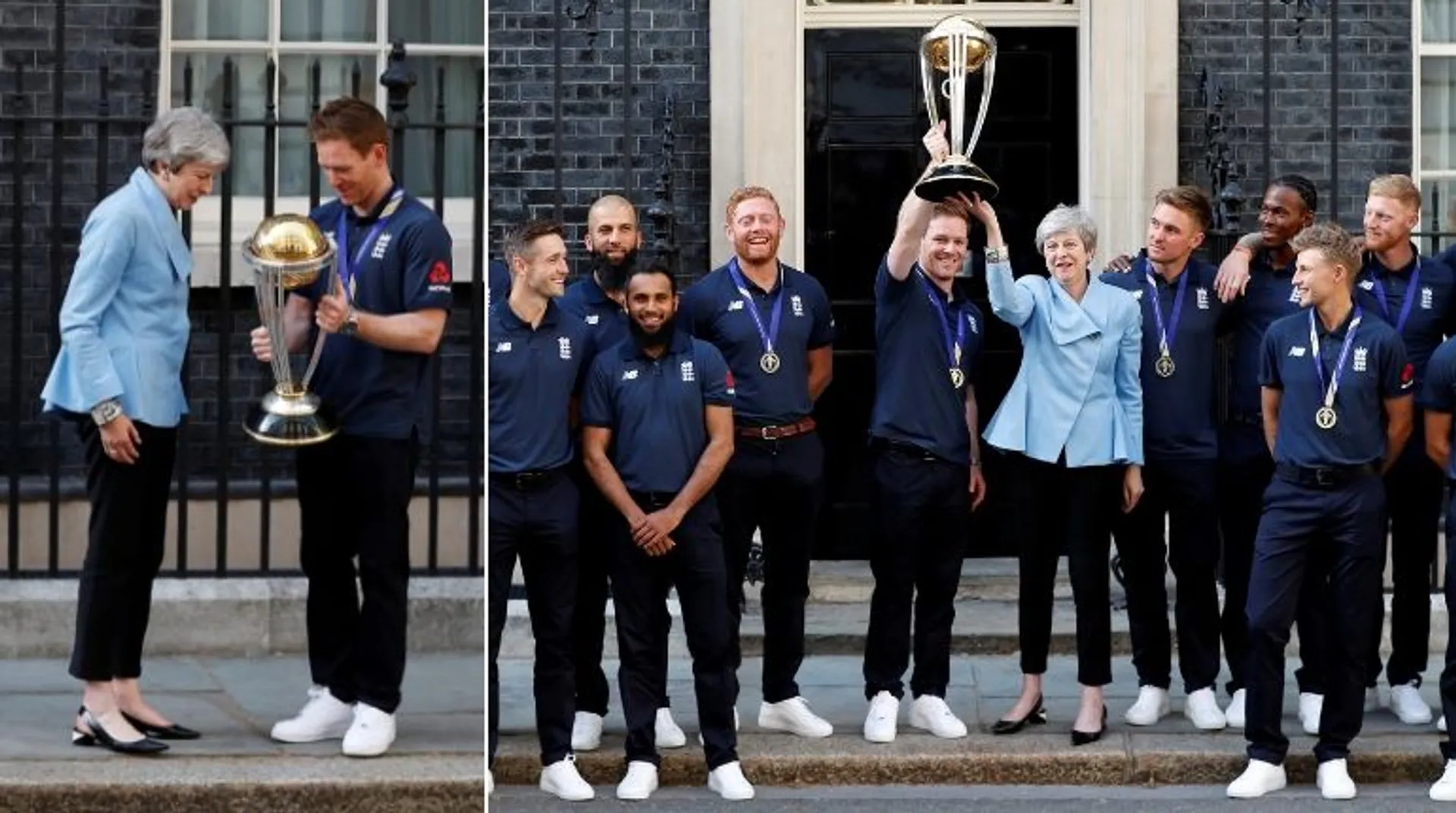 British PM Theresa May hosts World Cup winning England cricket team