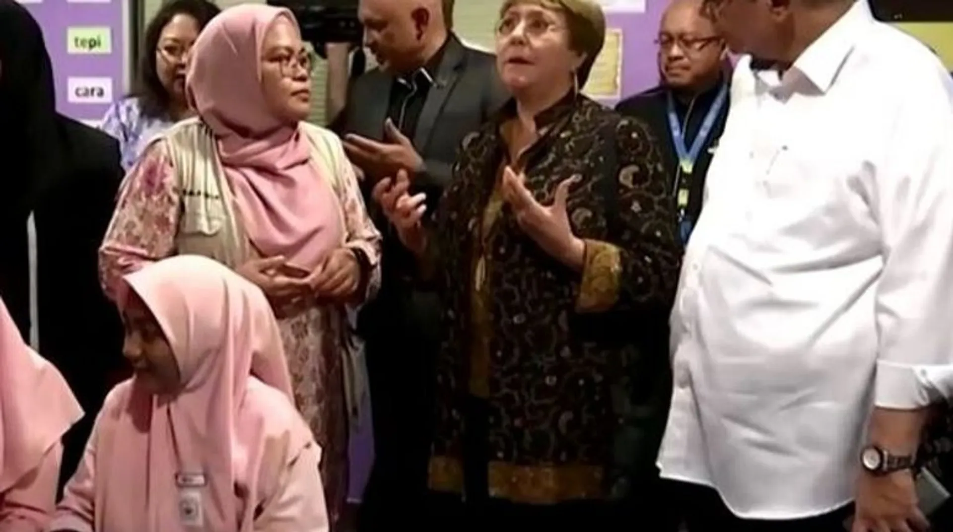 U.N. Human Rights Commissioner meets Rohingya refugees in Malaysia