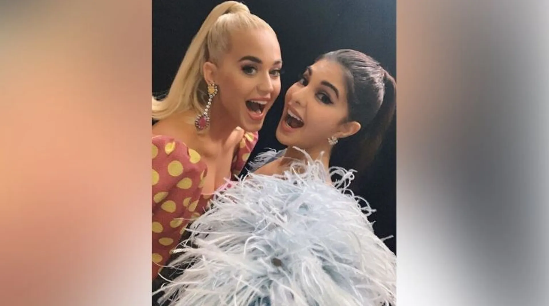 Jacqueline Fernandez shares a selfie with Katy Perry as she welcomes her to India