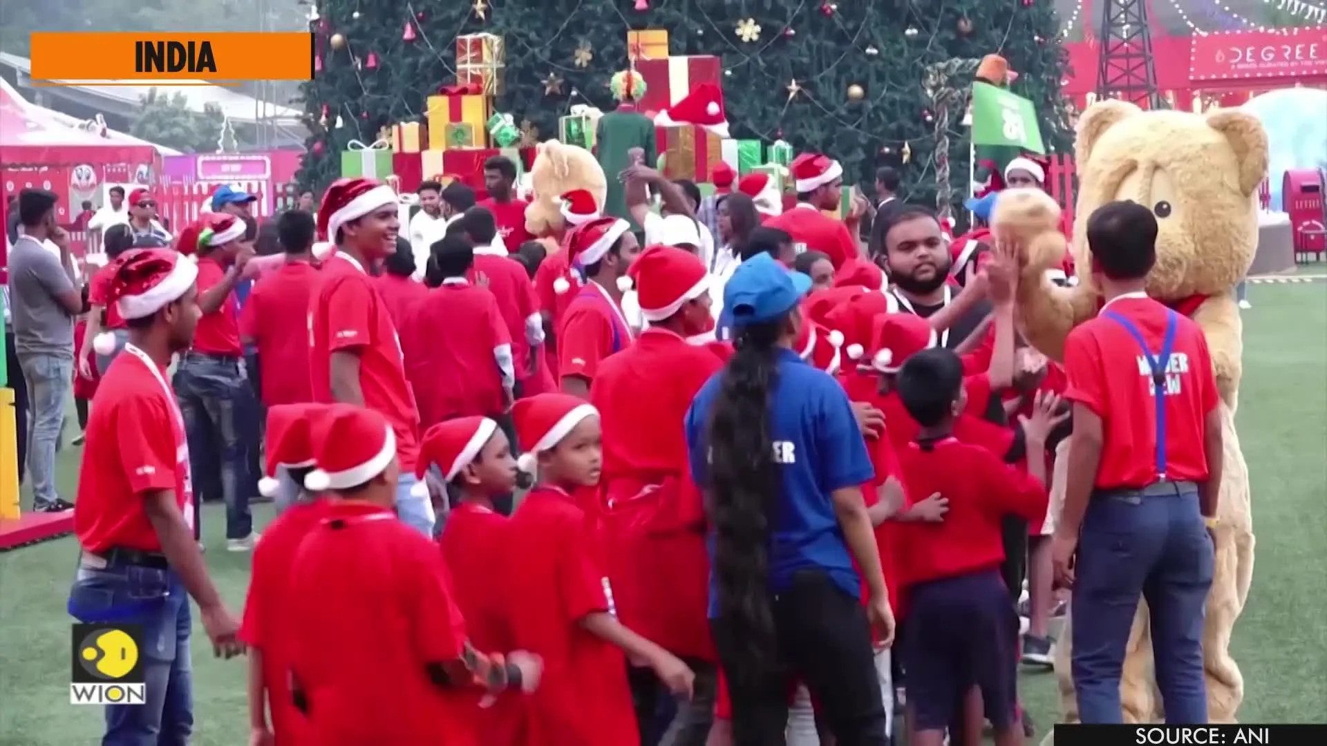 Bollywood actors dance, sing as they celebrate Christmas with children in Mumbai