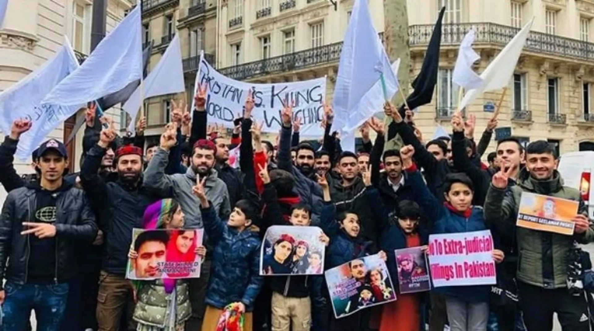 Sindh, Baloch and Pashtuns protest against Pakistan Army atrocities outside UNHRC