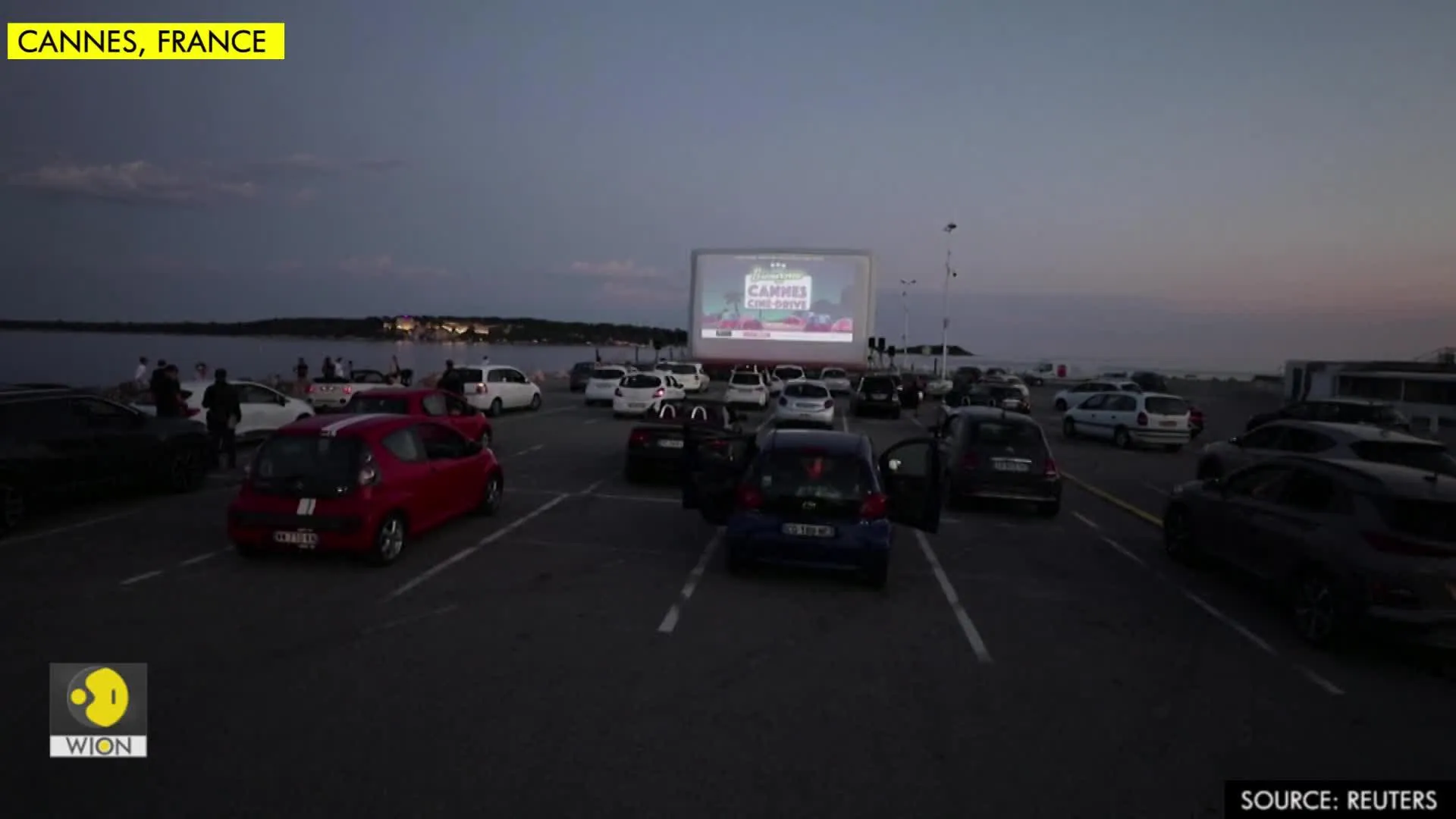Popcorn, palm trees and face masks: Cannes rolls out drive-in cinema
