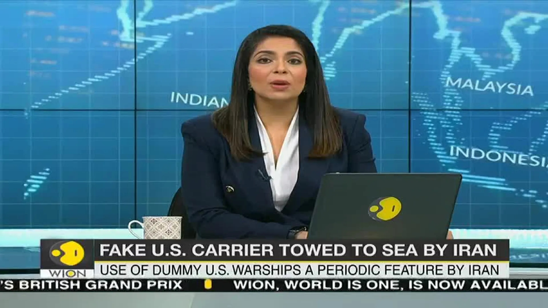 Iran moves mock aircraft carrier to sea amid high tensions with US