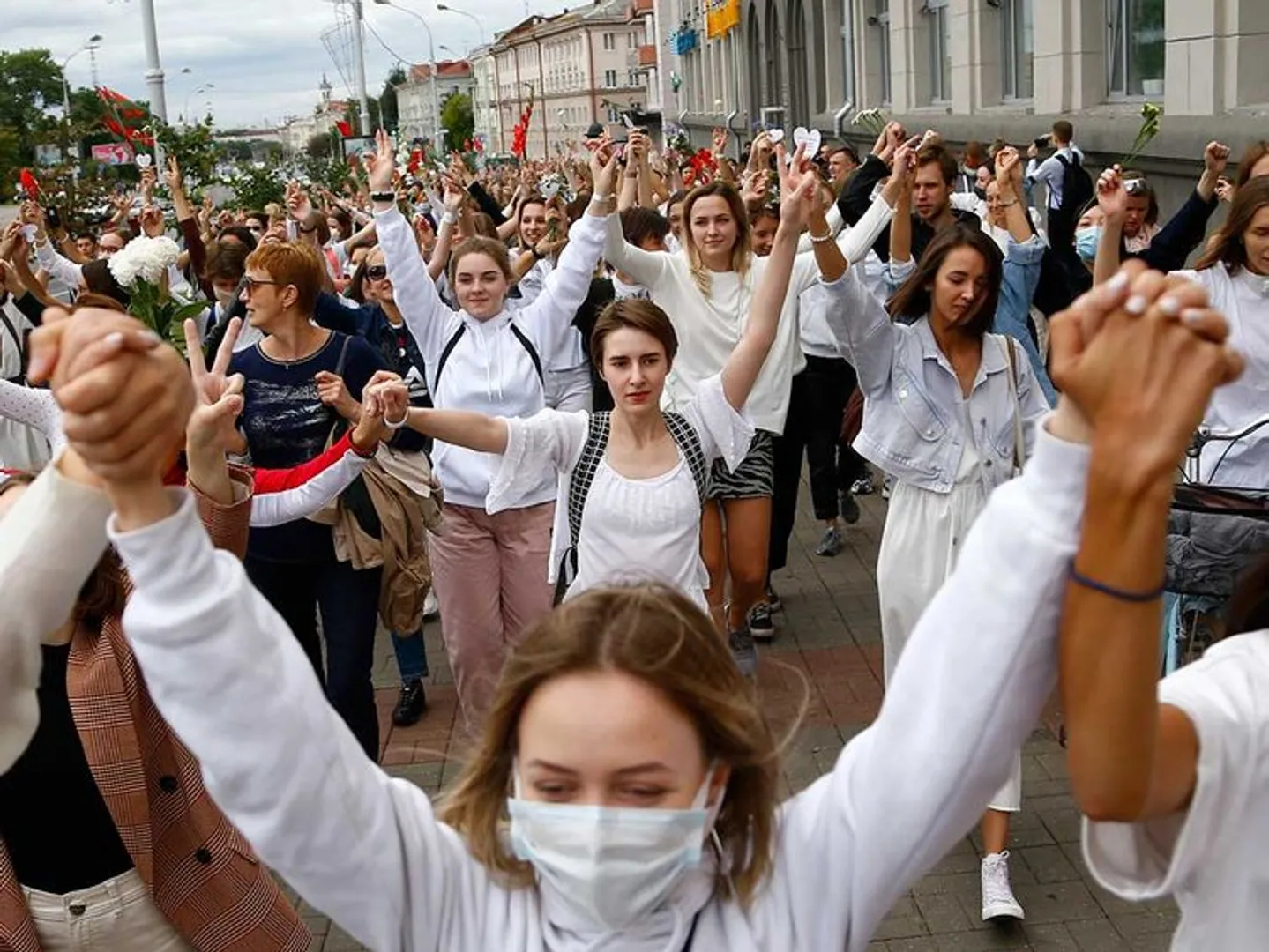 Belarus Protests: Hundreds of women march on the streets, Protester dies in custody