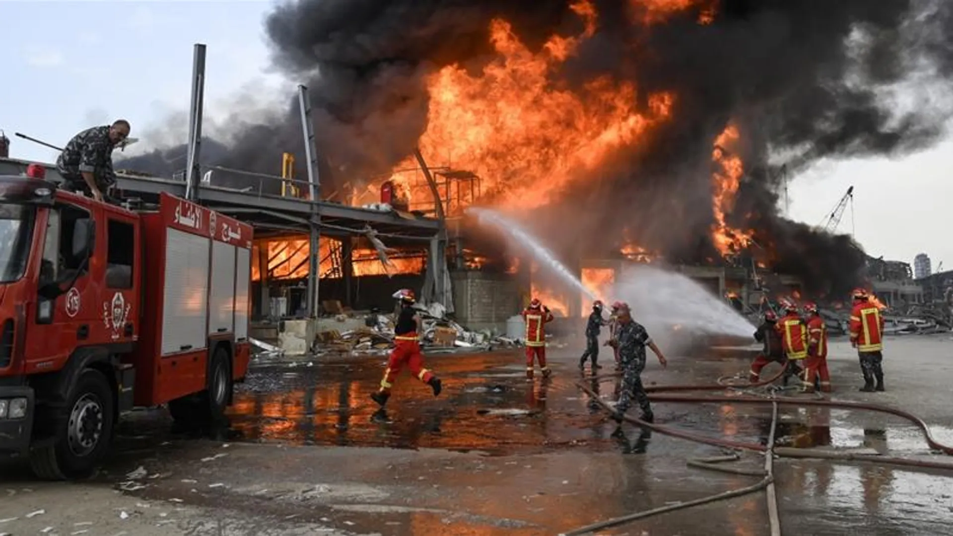 Beirut port fire just a month after Beirut explosion