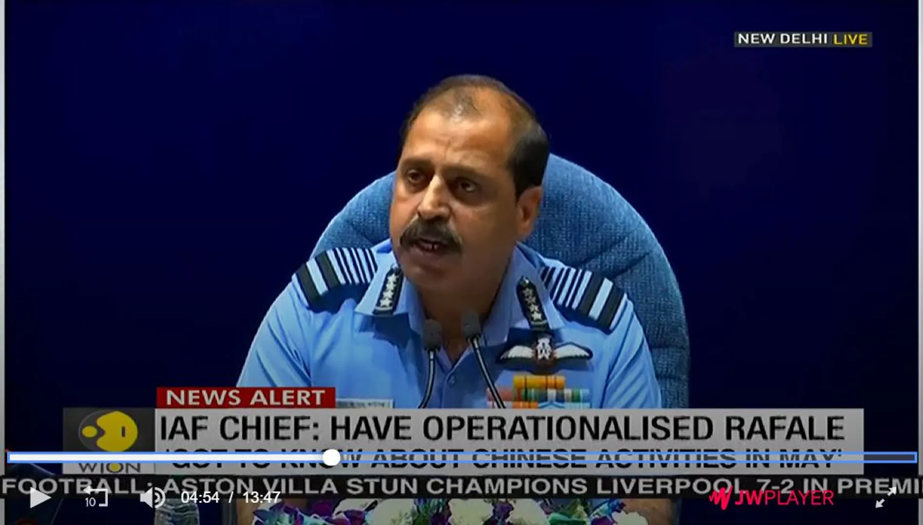 IAF Chief: Ready for a two-front war, warns China and Pakistan