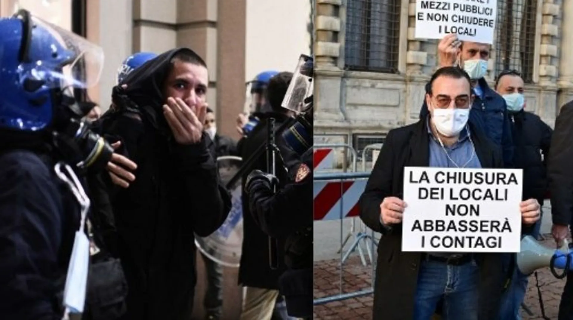 'Exponential growth': Protests break out in Italy as Europe grapples with virus surge