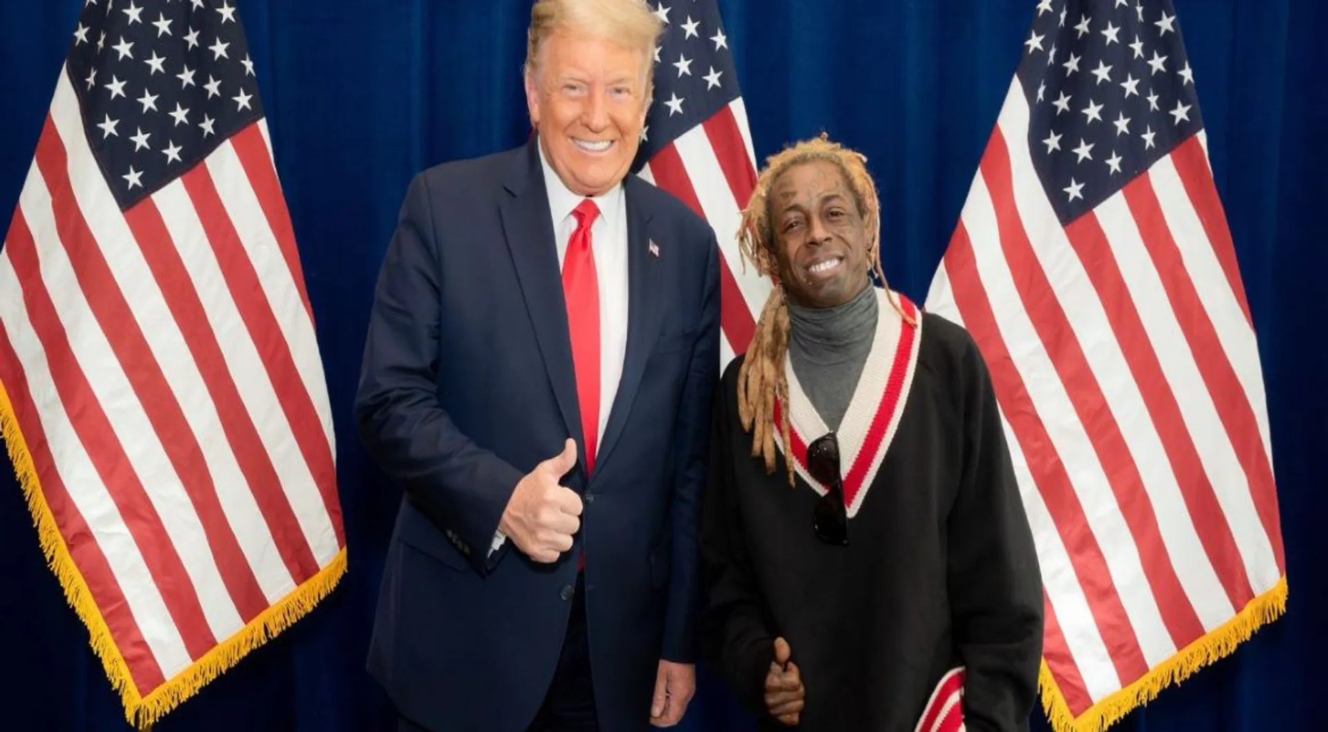 Rapper Lil Wayne thanks Donald Trump for the pardon before leaving office