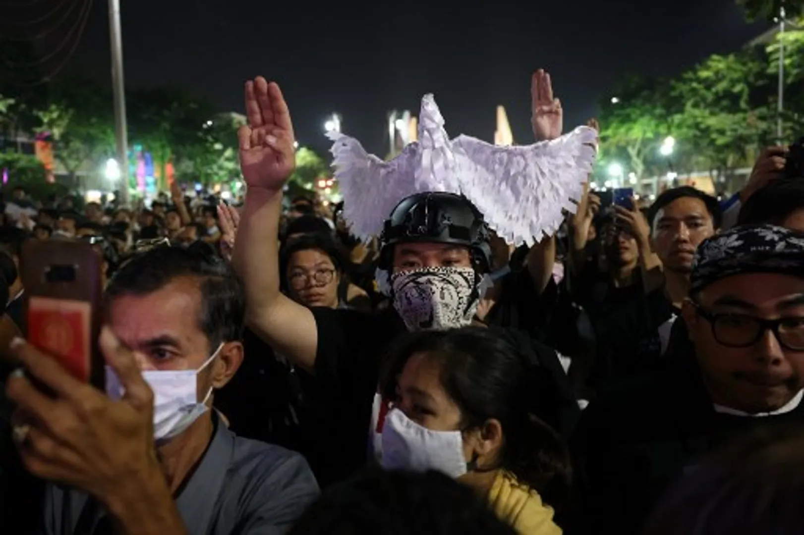 In a first, four Thai pro-democracy activists denied bail for defaming royals