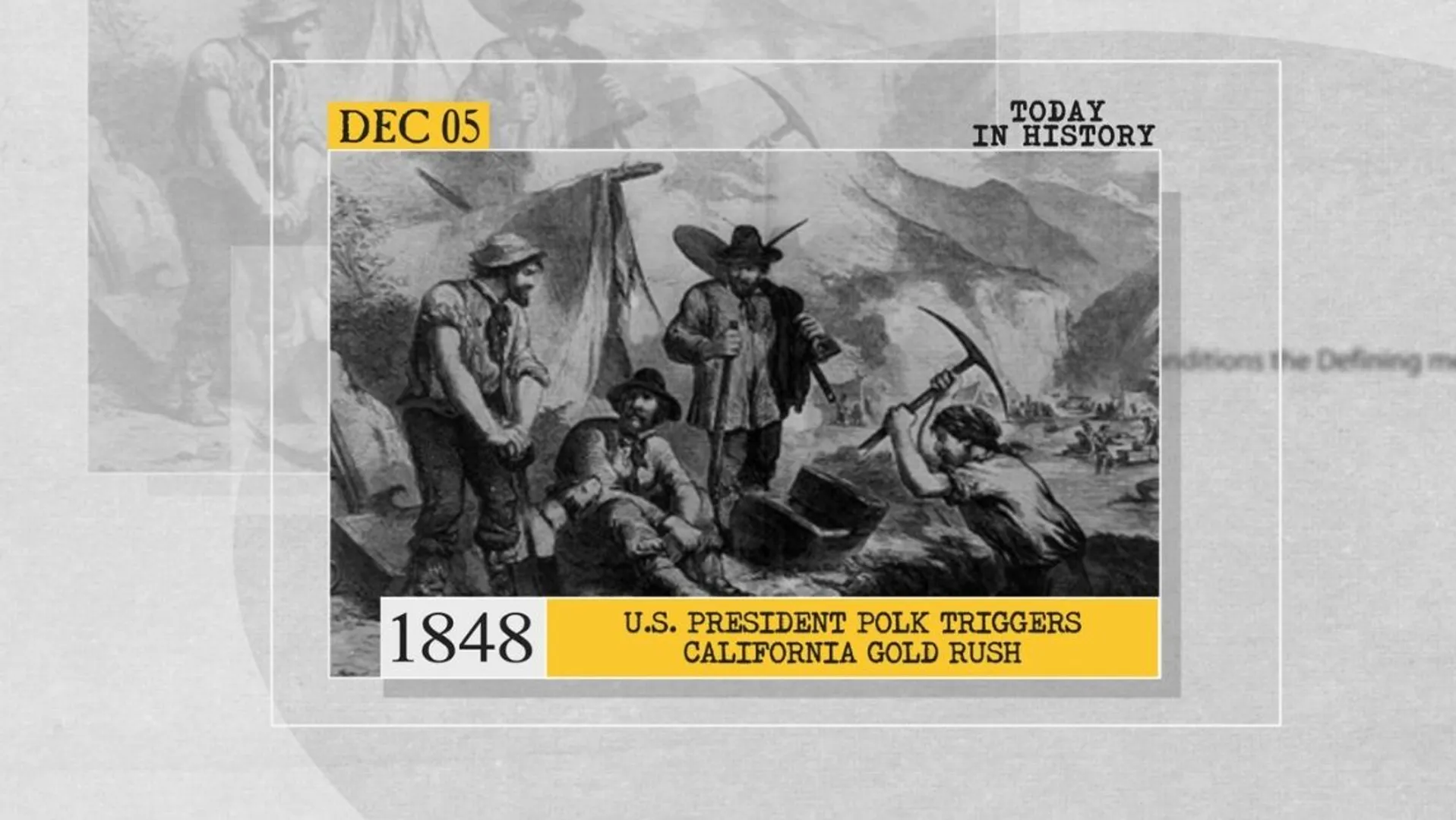 December 5 in History: From Ukraine's first president to US's Gold Rush and more