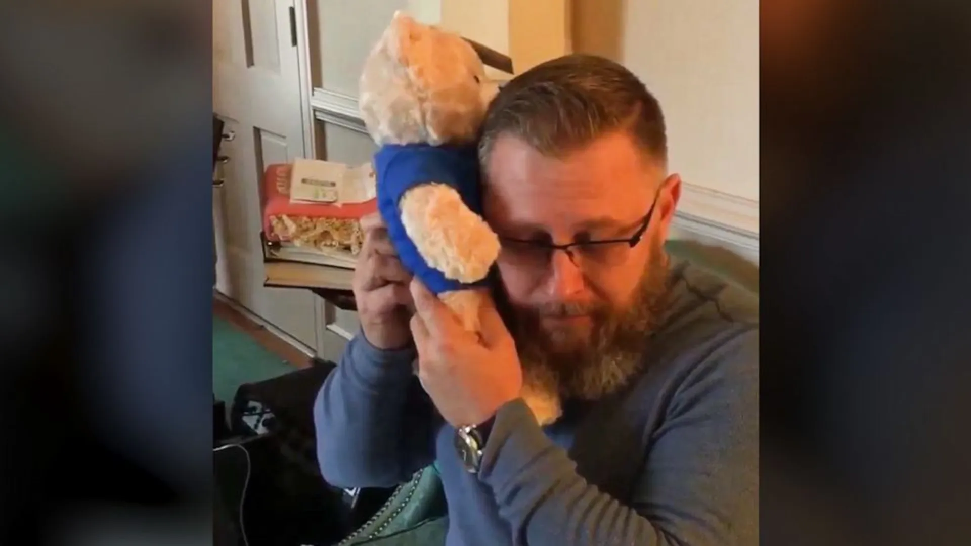 Watch: Father hears late son's heartbeat in teddy bear sent from donor recipient