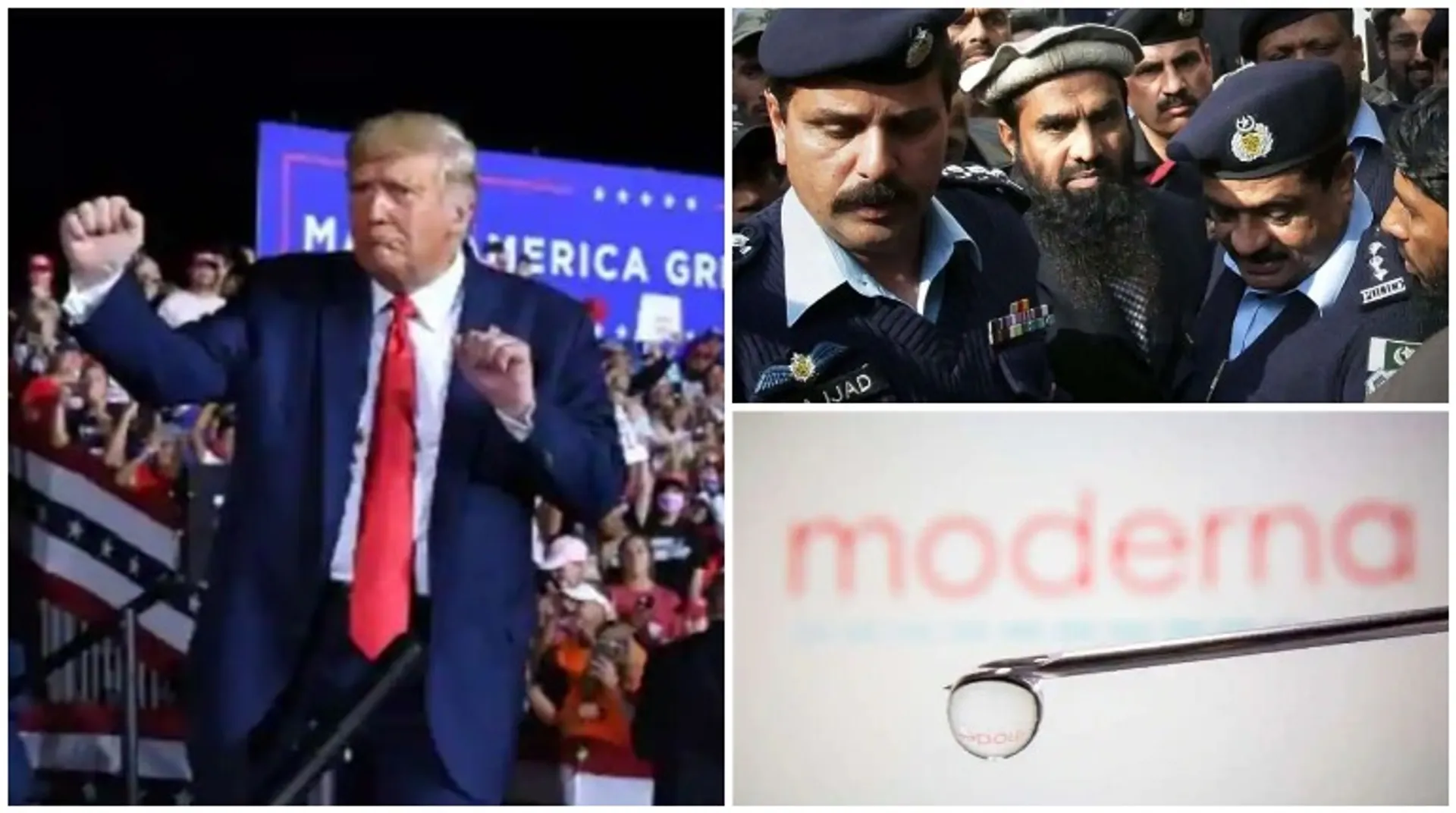 Top 10 world news: Trump 'parties' before Capitol siege, Lakhvi sentenced, and more