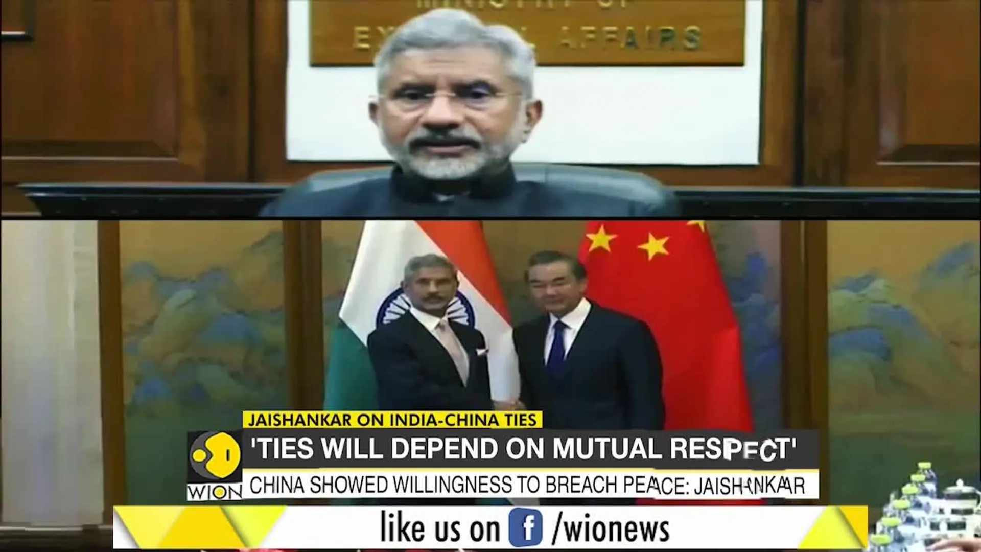 Indian External Affairs Minister: Ladakh incident 'profoundly disturbed' India-China ties