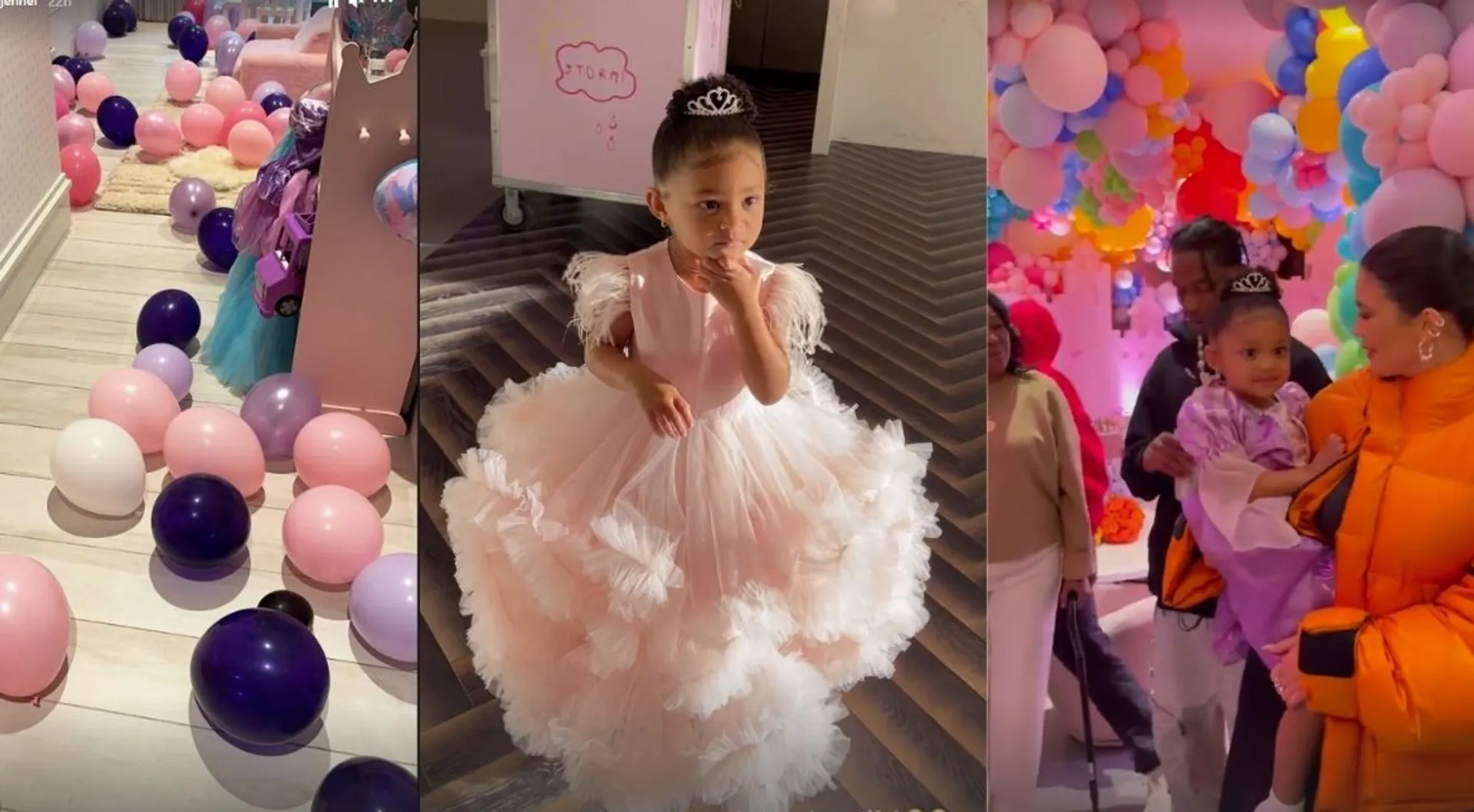 Kylie Jenner, Travis Scott ring in a downsized birthday for daughter Stormi
