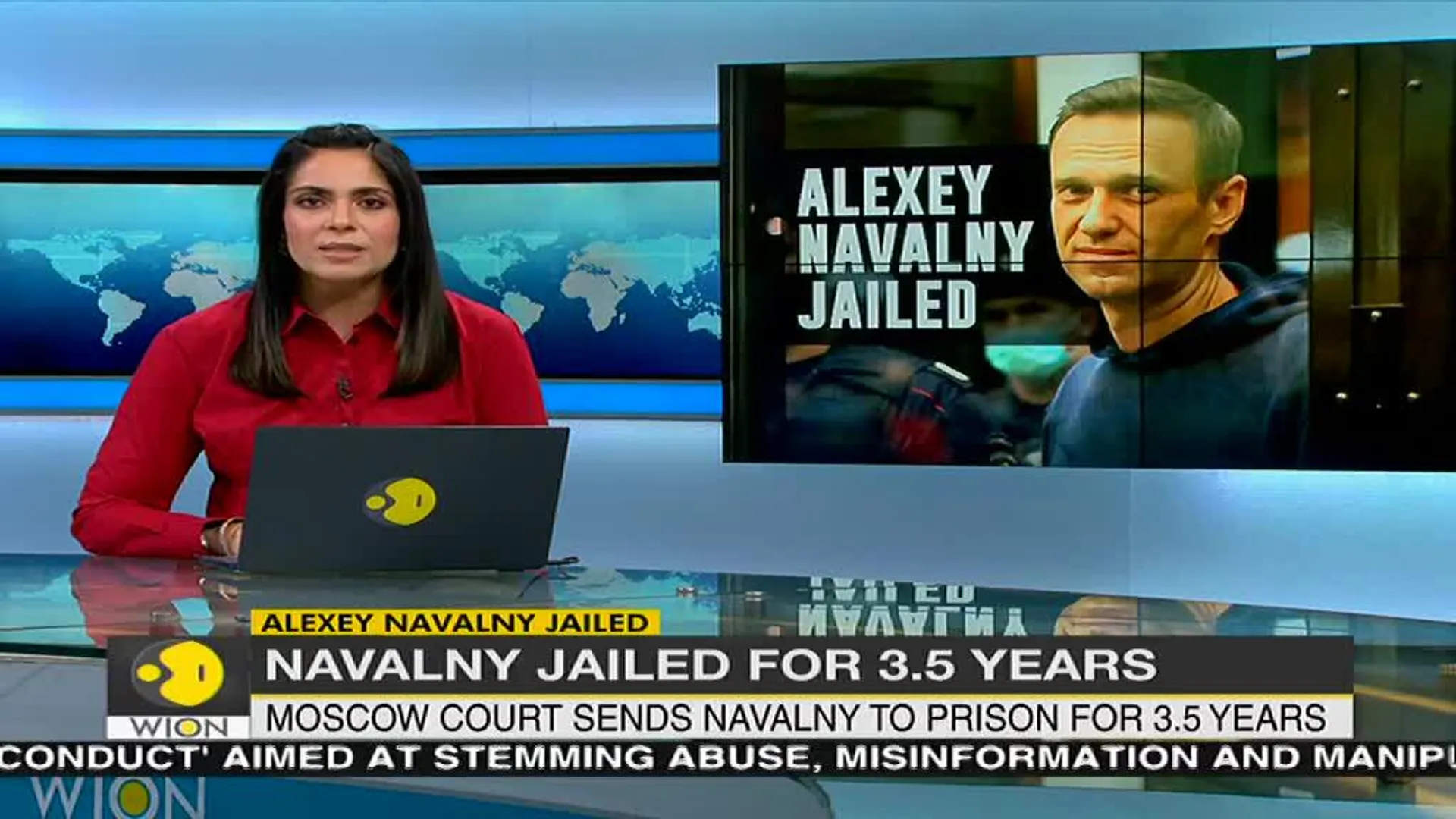 Navalny claims the due process was 'crudely violated'