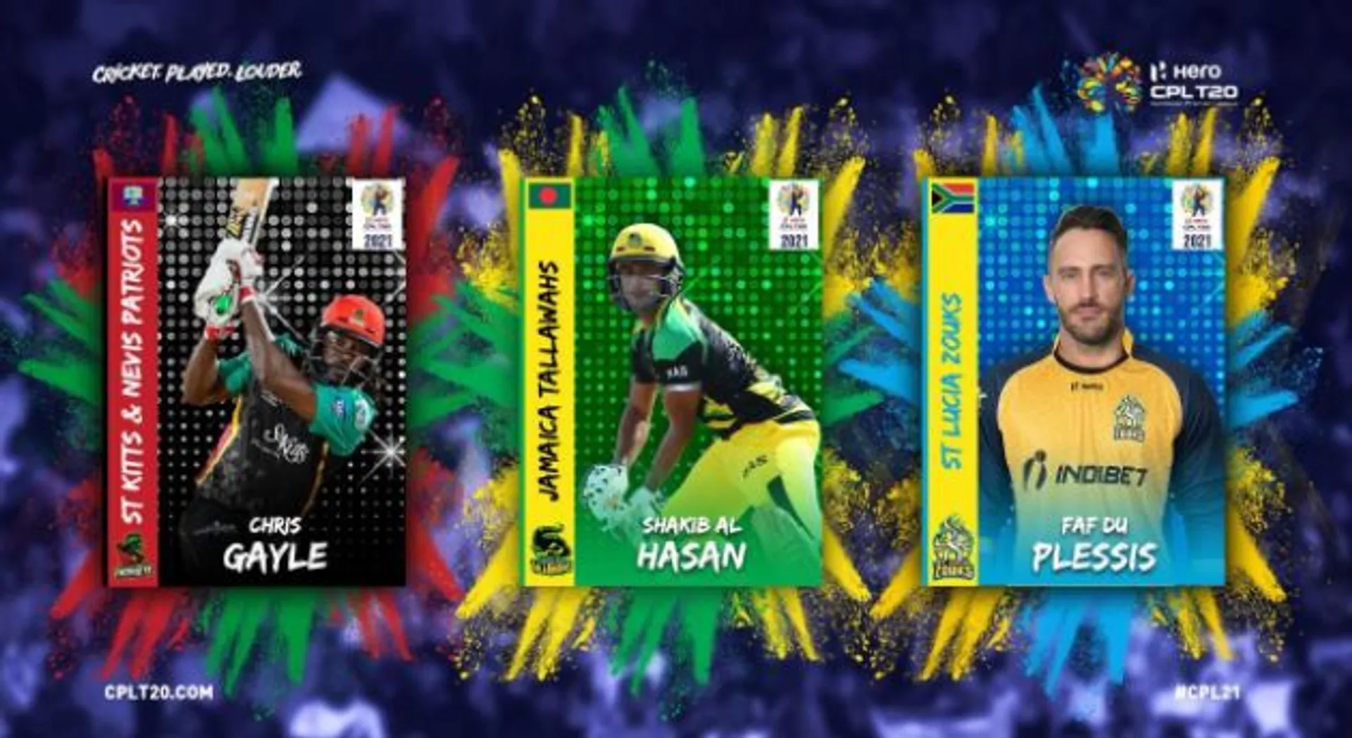 Cricket: Gayle, Shakib and Du Plessis return to Caribbean Premier League