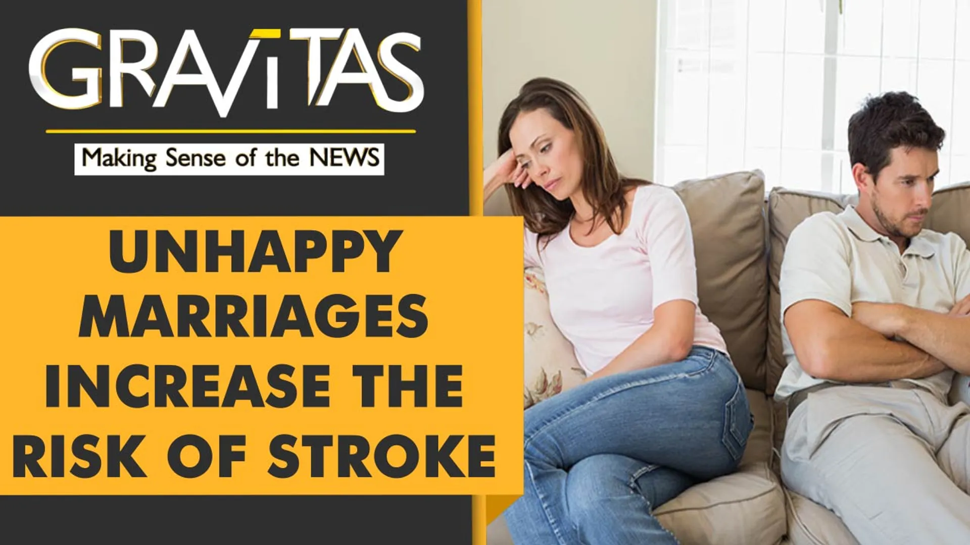 Gravitas | Study: Unhappy marriages can be fatal