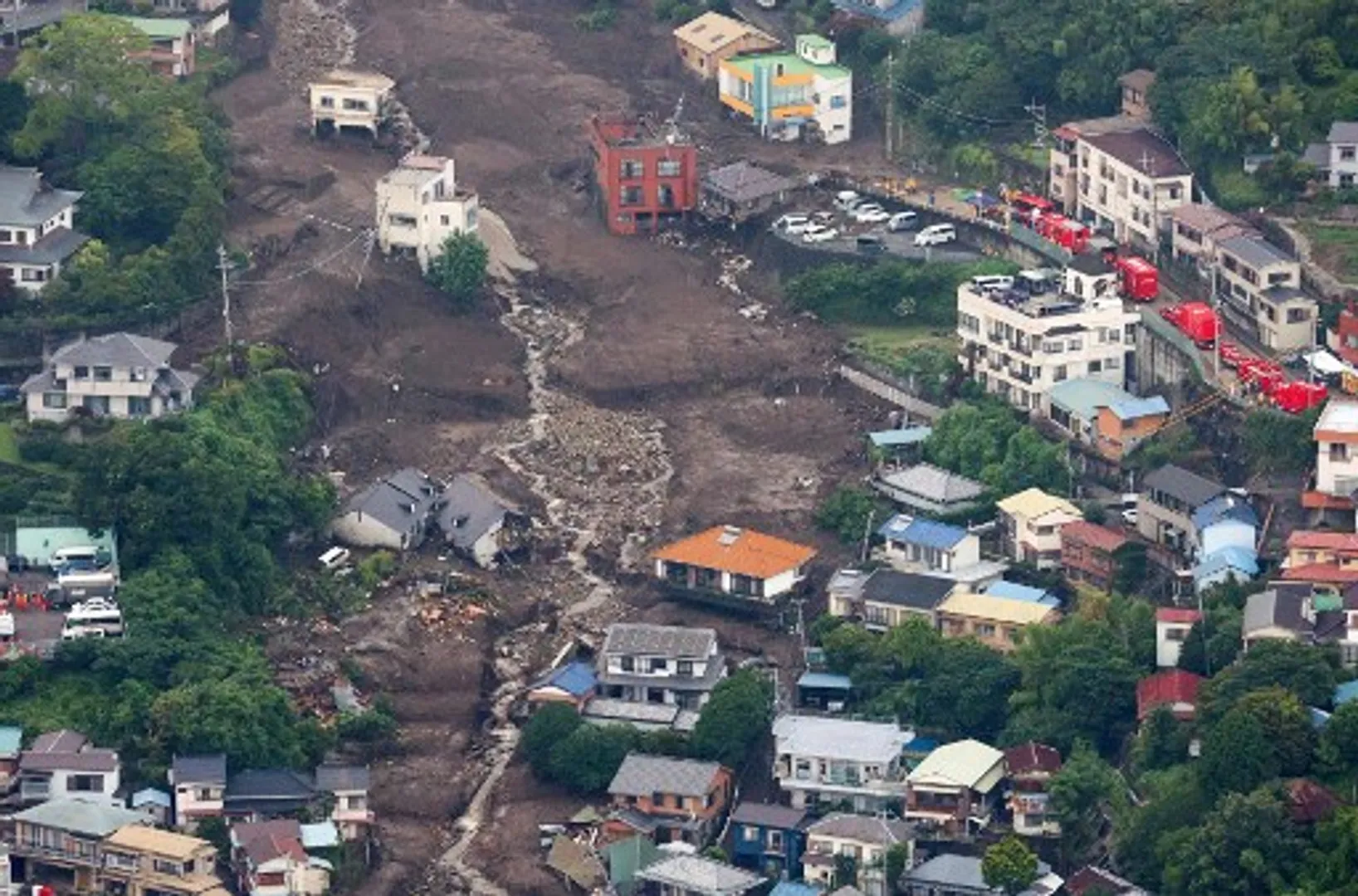 In Pics | Rescuers struggle to locate dozens in landslide-hit Japan town