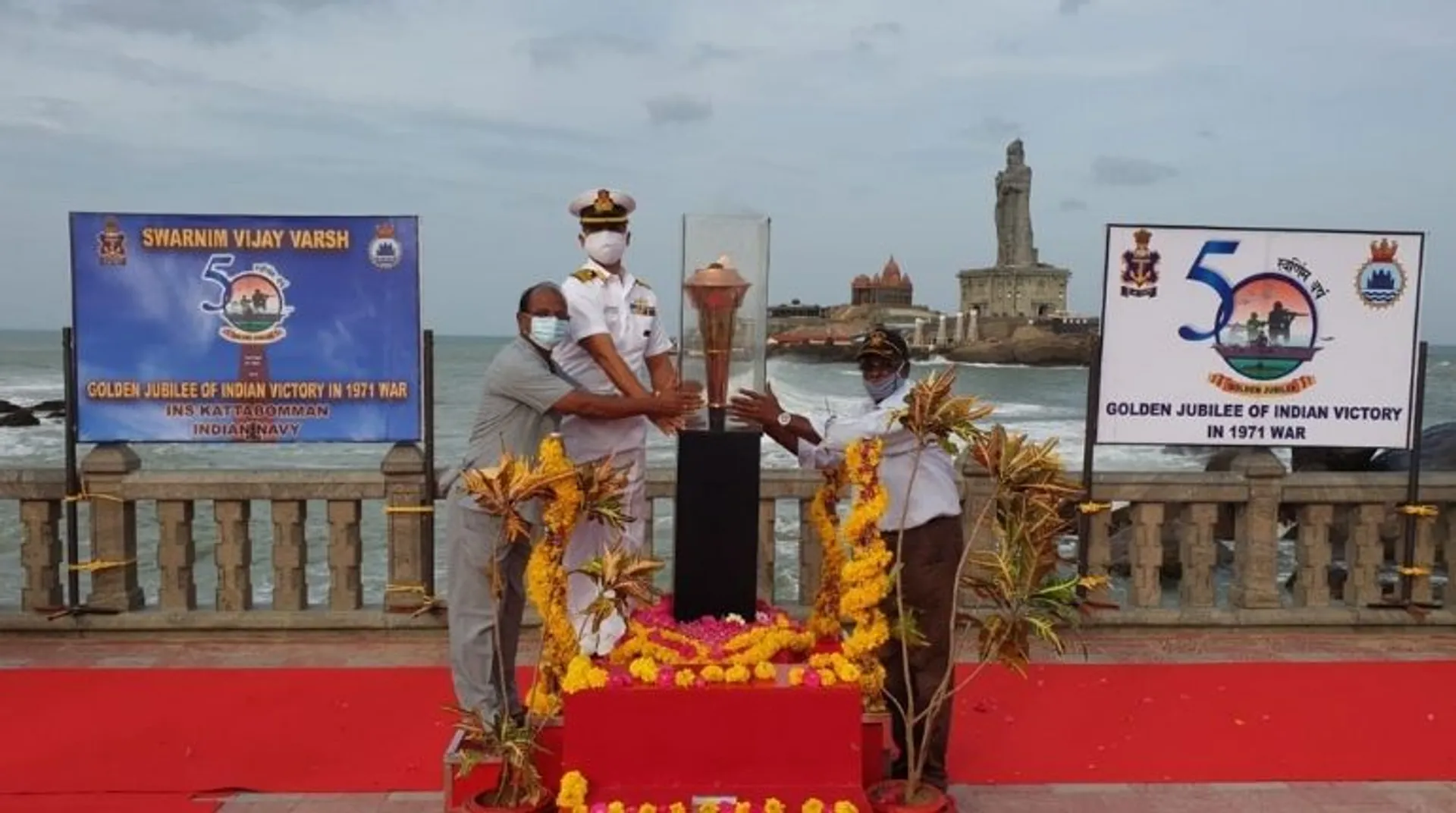 âFlame of Victoryâ reaches Indiaâs southern tip Kanyakumari; 1971 war veterans honoured