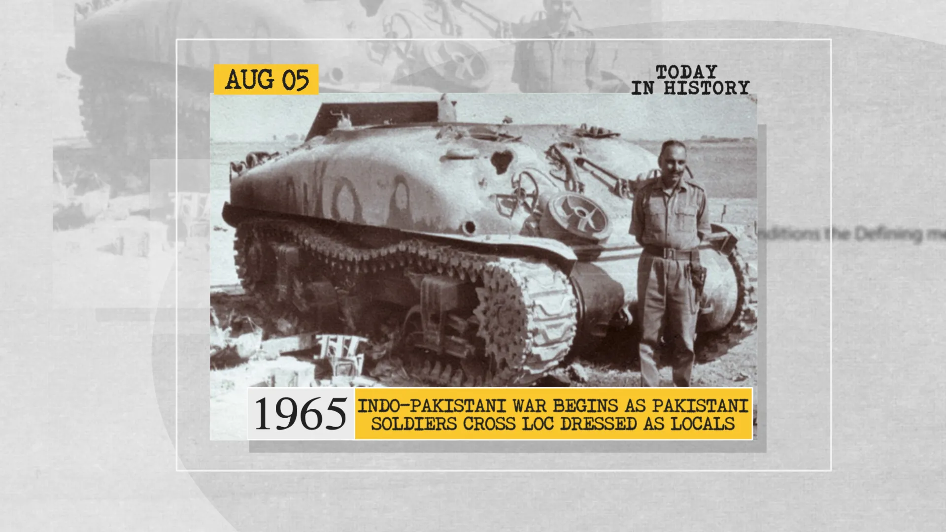 August 5 in history: Beginning of Indo-Pakistani War, revocation of special status of Jammu & Kashmir and more