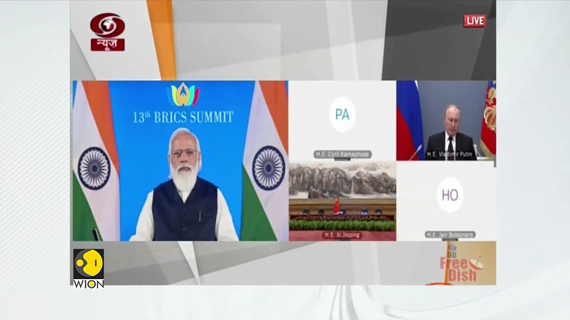 Indian Prime Minister Narendra Modi chairs 13th BRICS summit