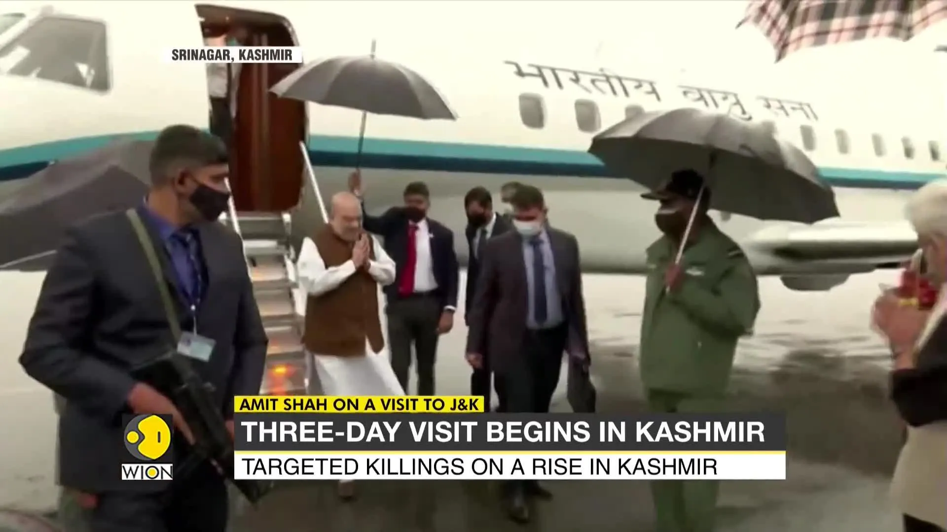 Home Minister Amit Shah chairs security review meeting on 1st day of his 3-day J&K visit