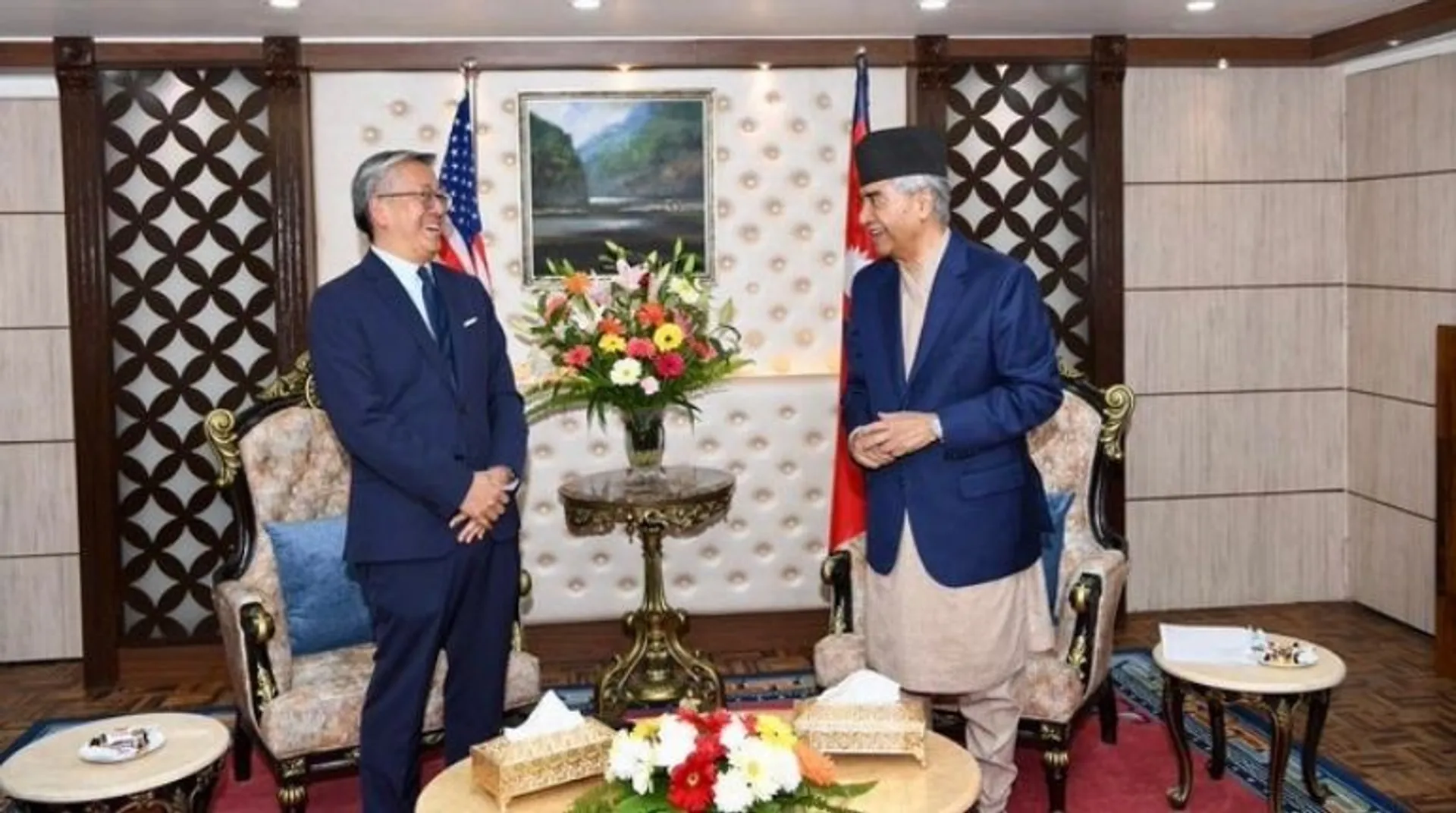 Nepal PM and US State SCA officials discuss matters âconcerningâ two nations, including MCC