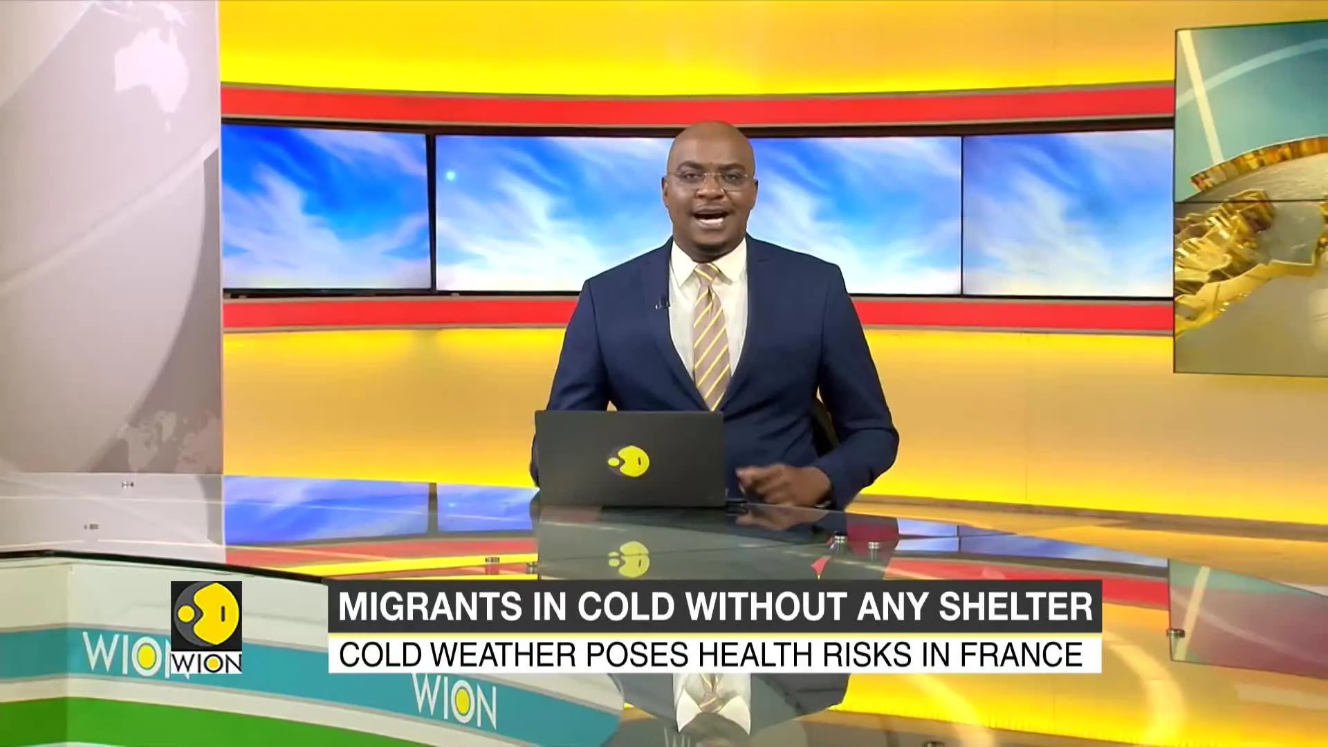 France: Migrants battle cold weather after a difficult journey