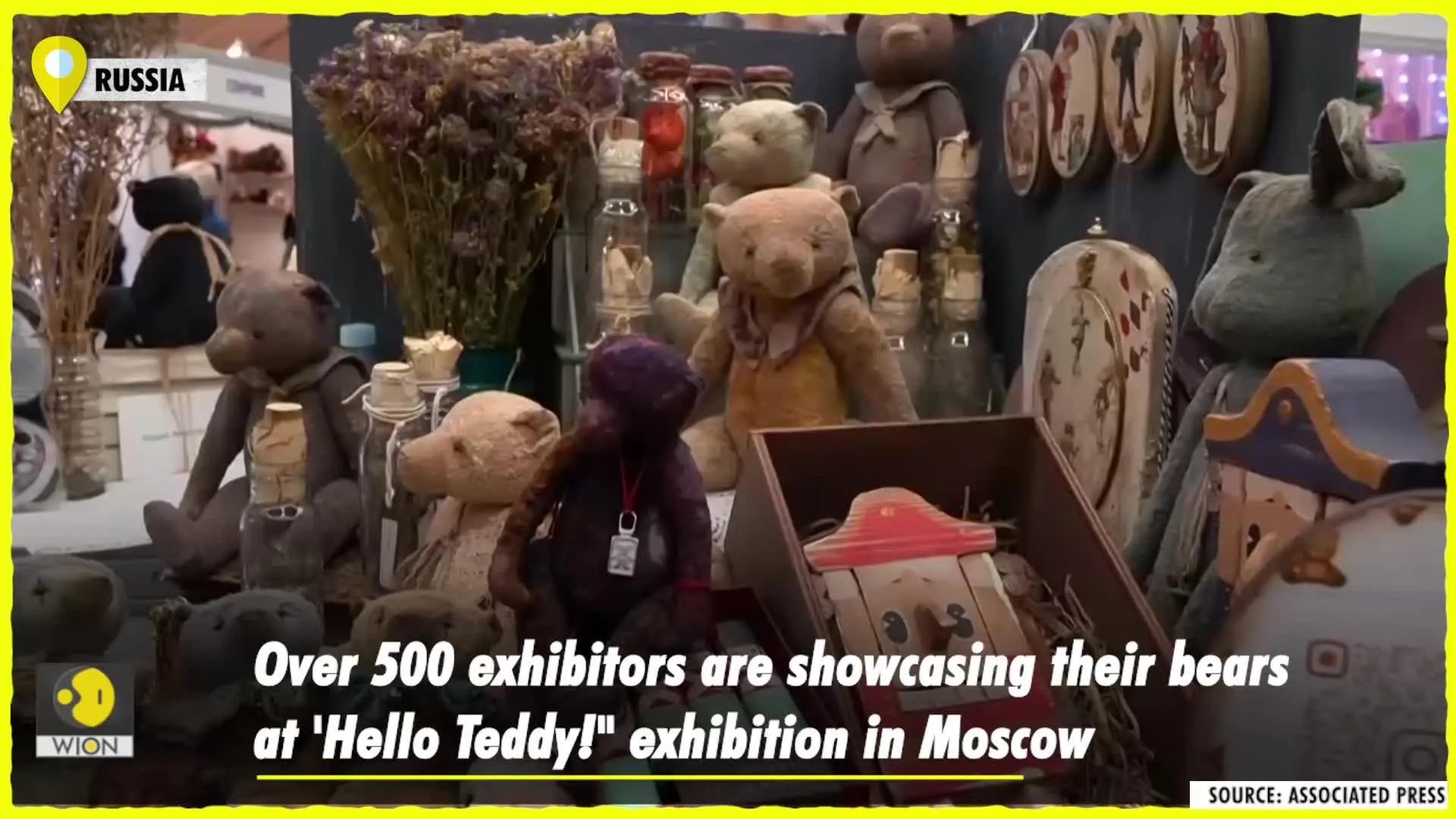'Hello Teddy' welcomes you to world's largest teddy bear exhibition in Moscow