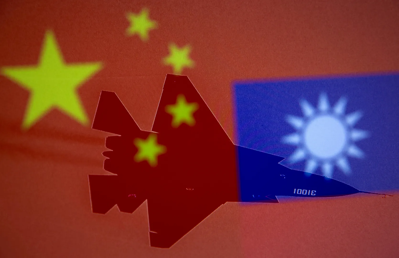 Five Chinese planes crossed Taiwan Strait median line, says Taiwan
