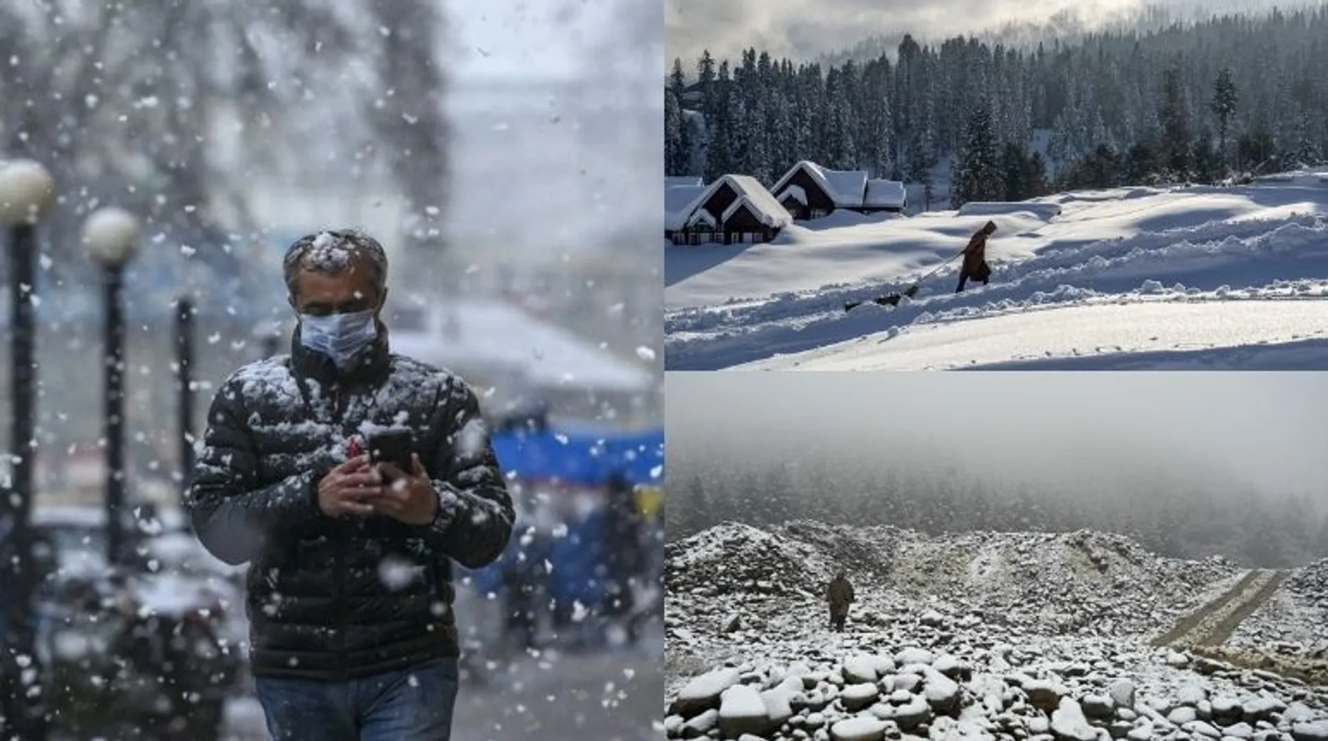 Fresh spell of snowfall in Kashmir as cold wave intensifies