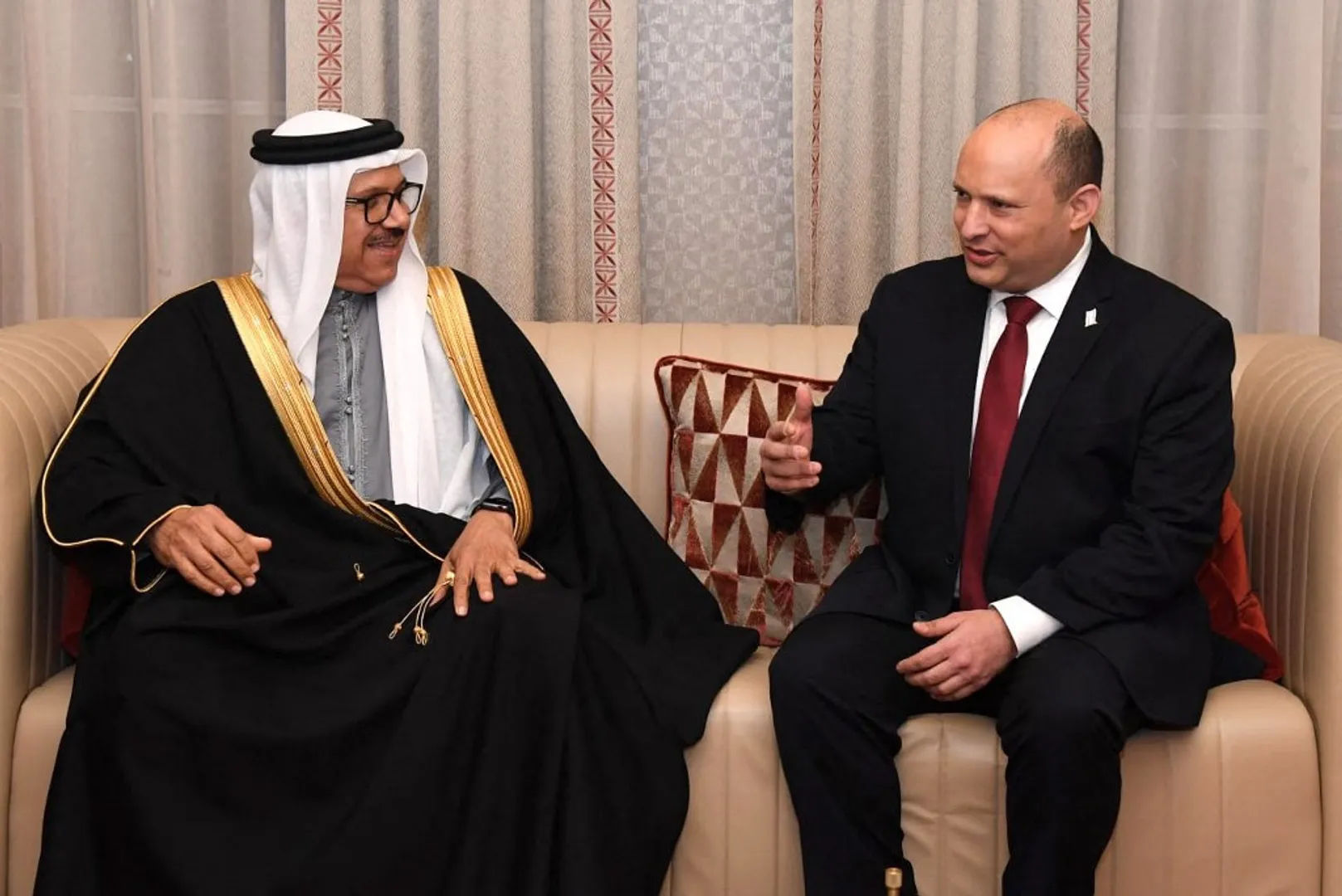 Israeli PM Naftali Bennett meets Bahrain's Crown Prince on landmark visit