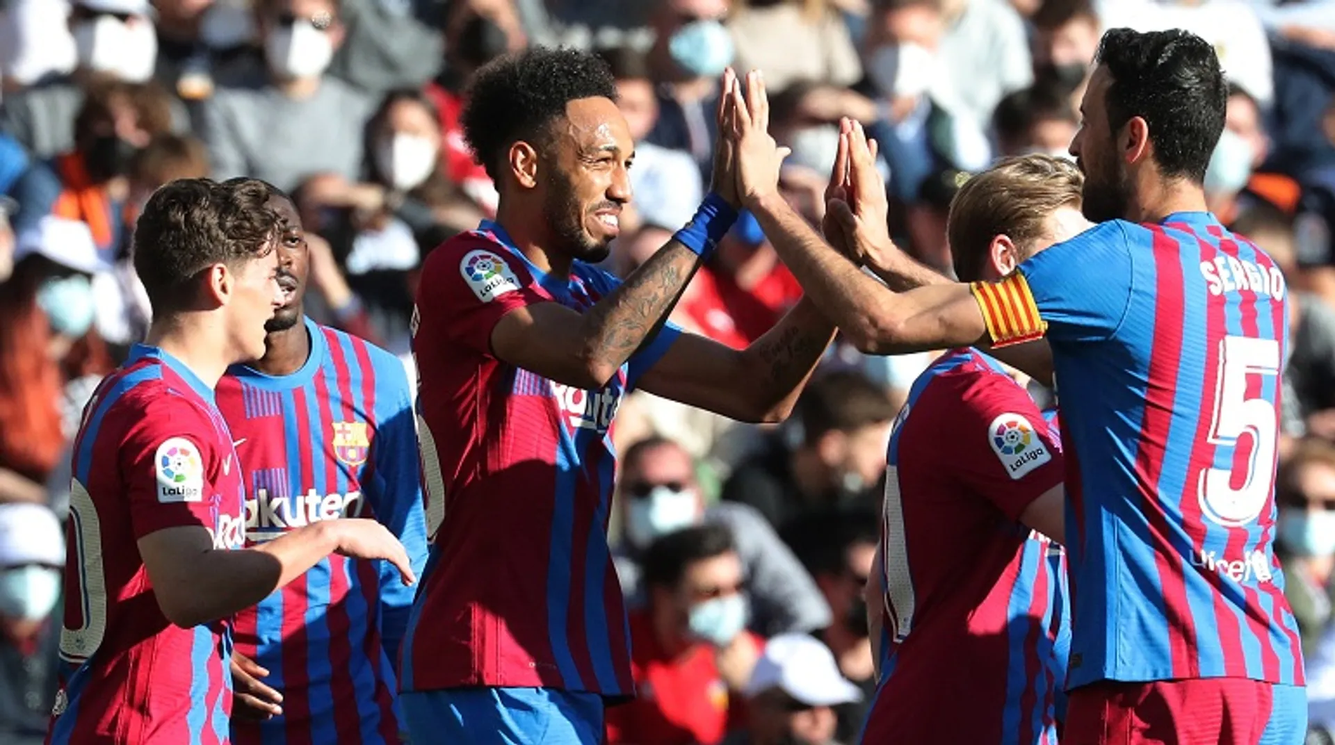 La Liga: Pierre-Emerick Aubameyang bags hat-trick as Barcelona thrash Valencia 4-1