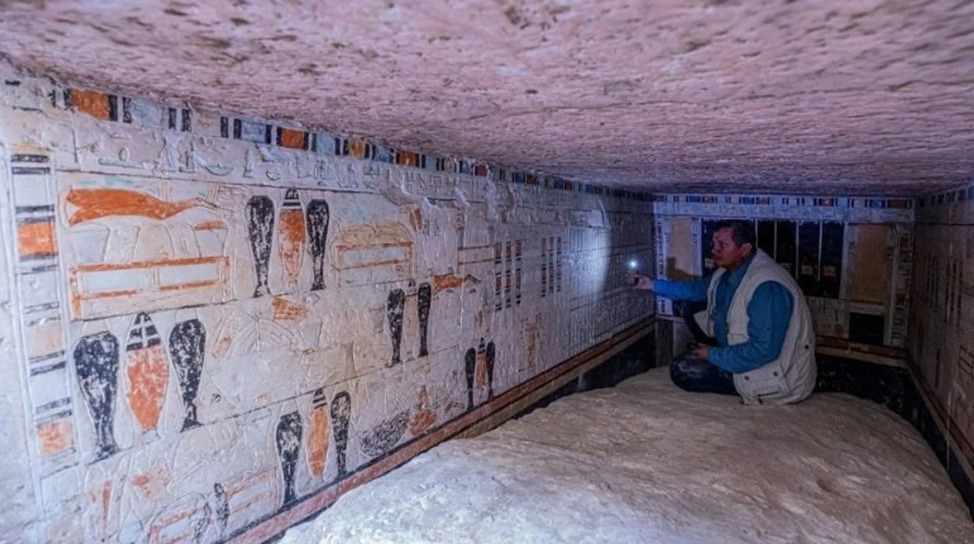 Five ancient Pharaonic tombs unveiled in Egypt at Saqqara archaeological site