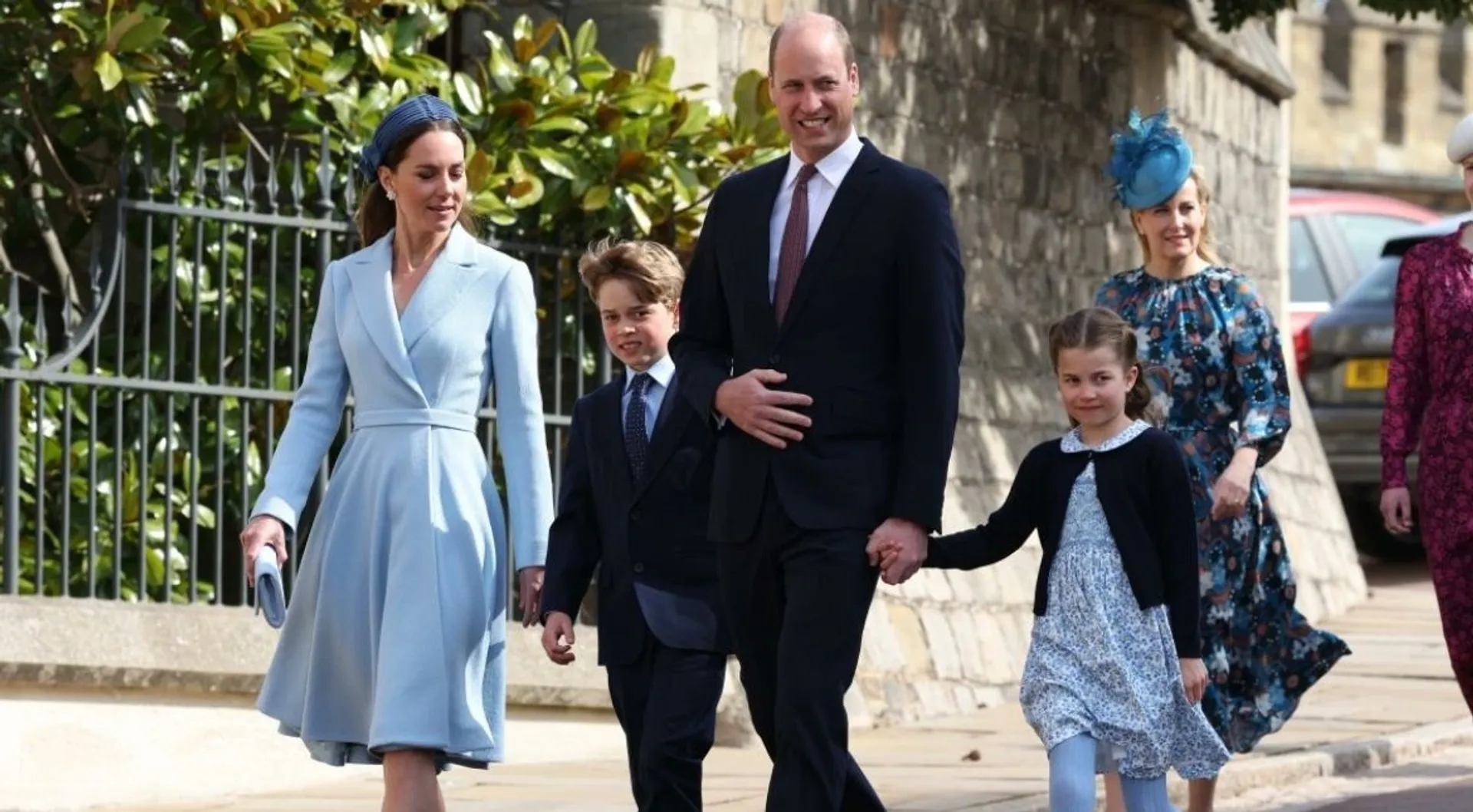 Prince George and Princess Charlotte make their debut at Easter celebration with the royal family