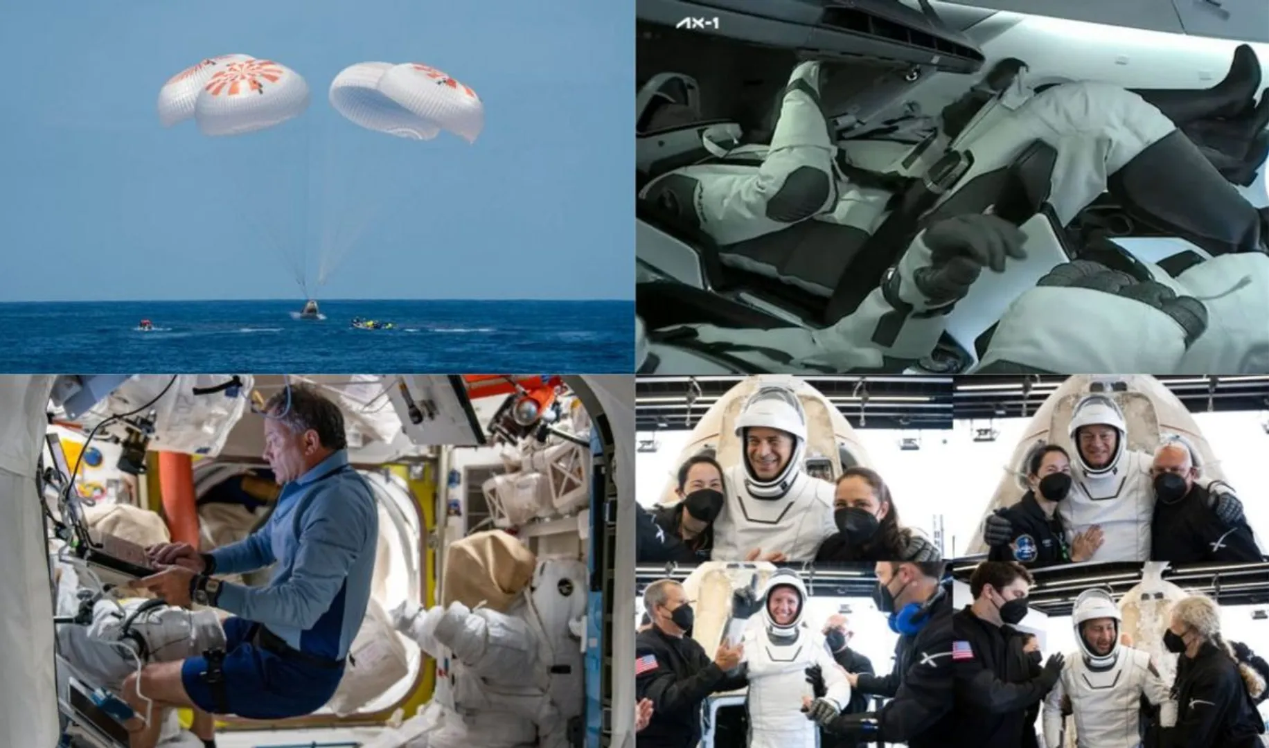 'Space tourists': First-ever all private astronaut team splashes down safely after a historic trip to ISS