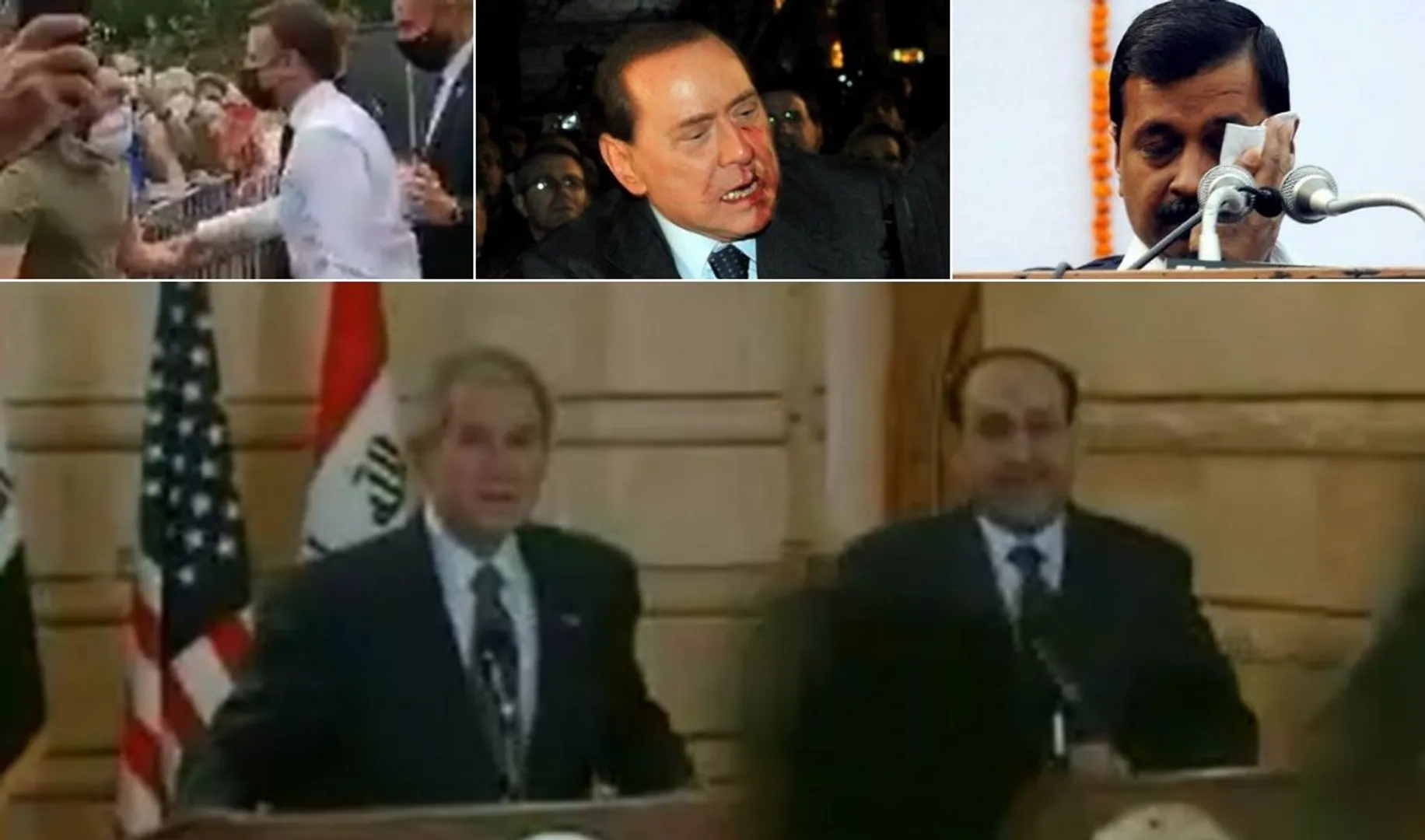 Occupational hazard? The world leaders who faced slaps, shoes, tomatoes and more