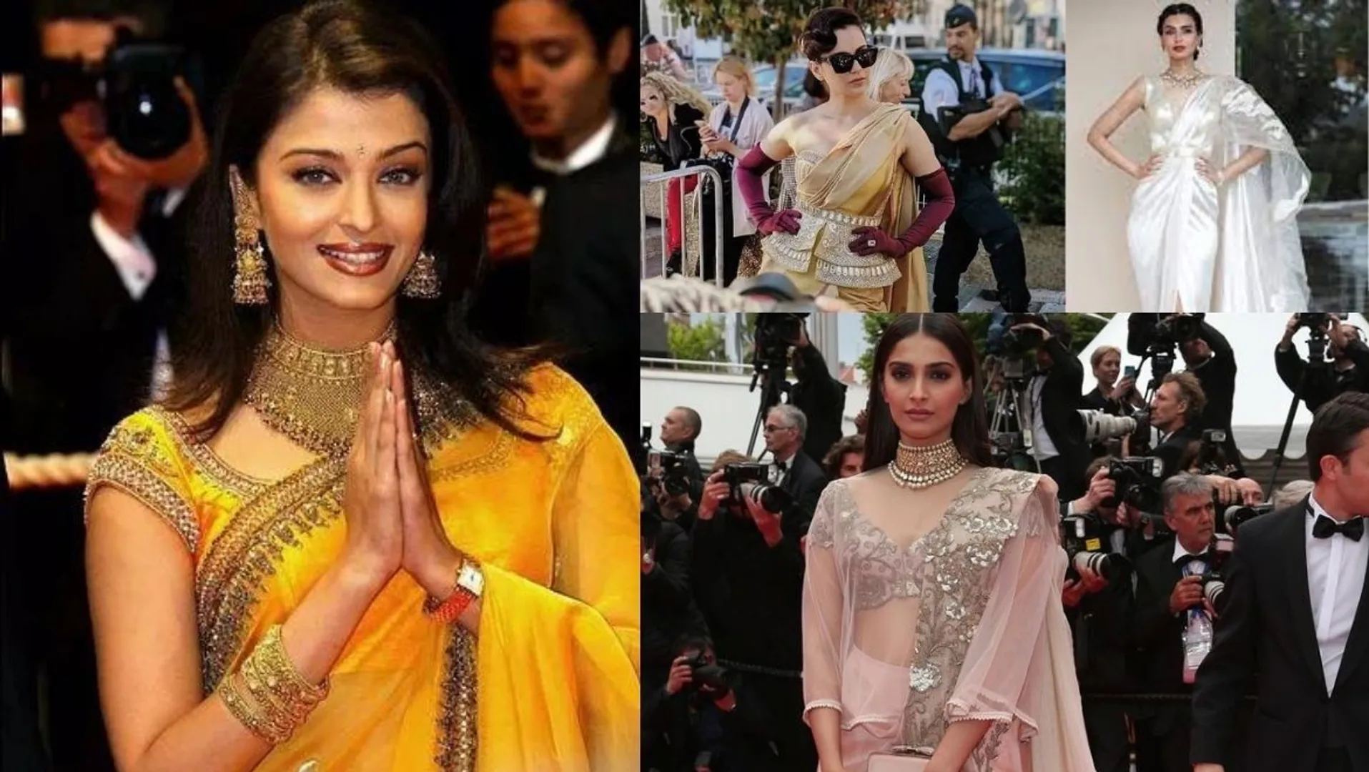 Aishwarya Rai to Kangana Ranaut: Indian beauties who charmed the Cannes red carpet in a saree